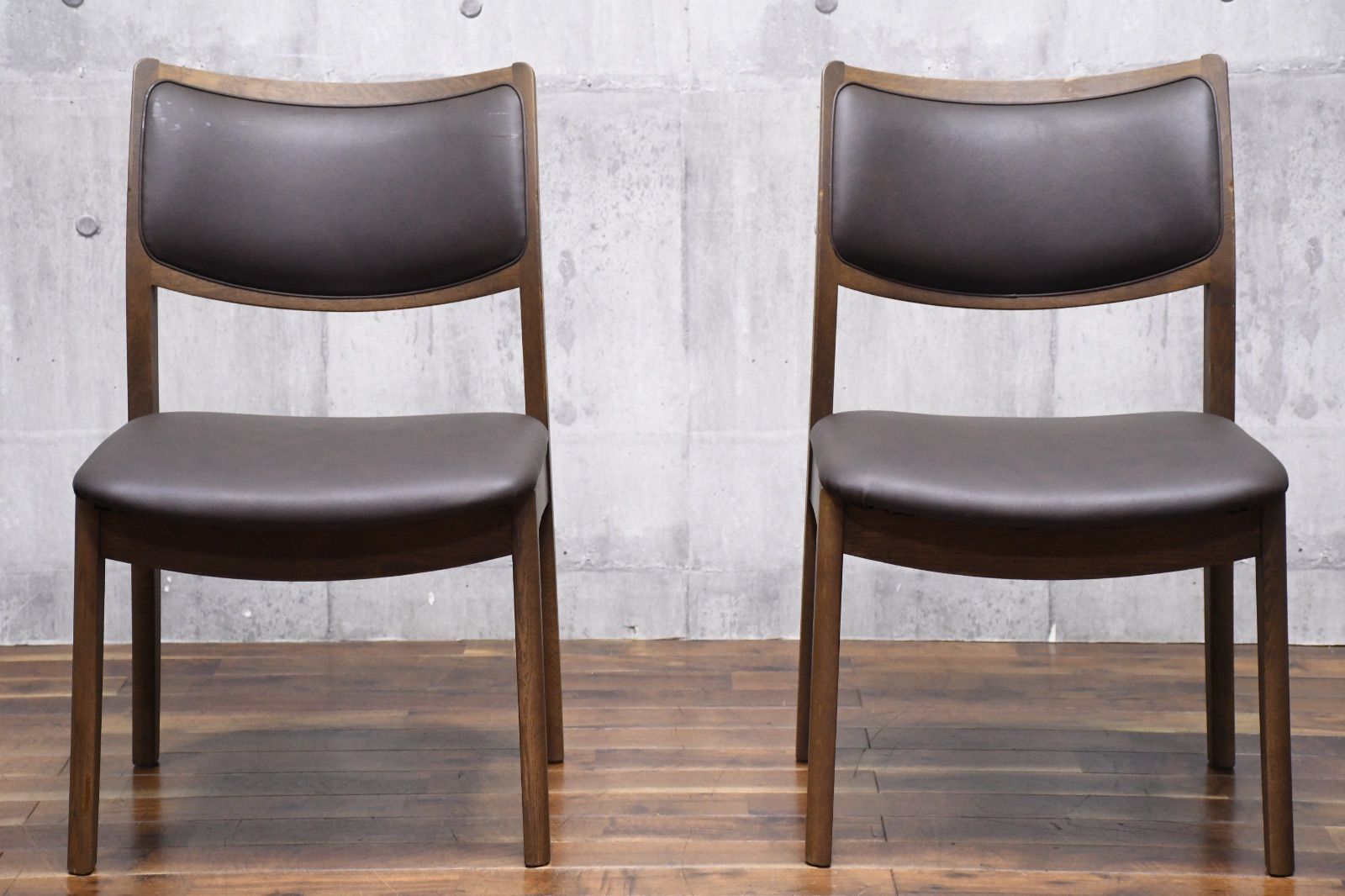 EJC65 飛騨の家具 シラカワ shirakawa S-280 ダイニングチェア 2脚セット オーク材 モダン 食卓椅子 サイドチェア