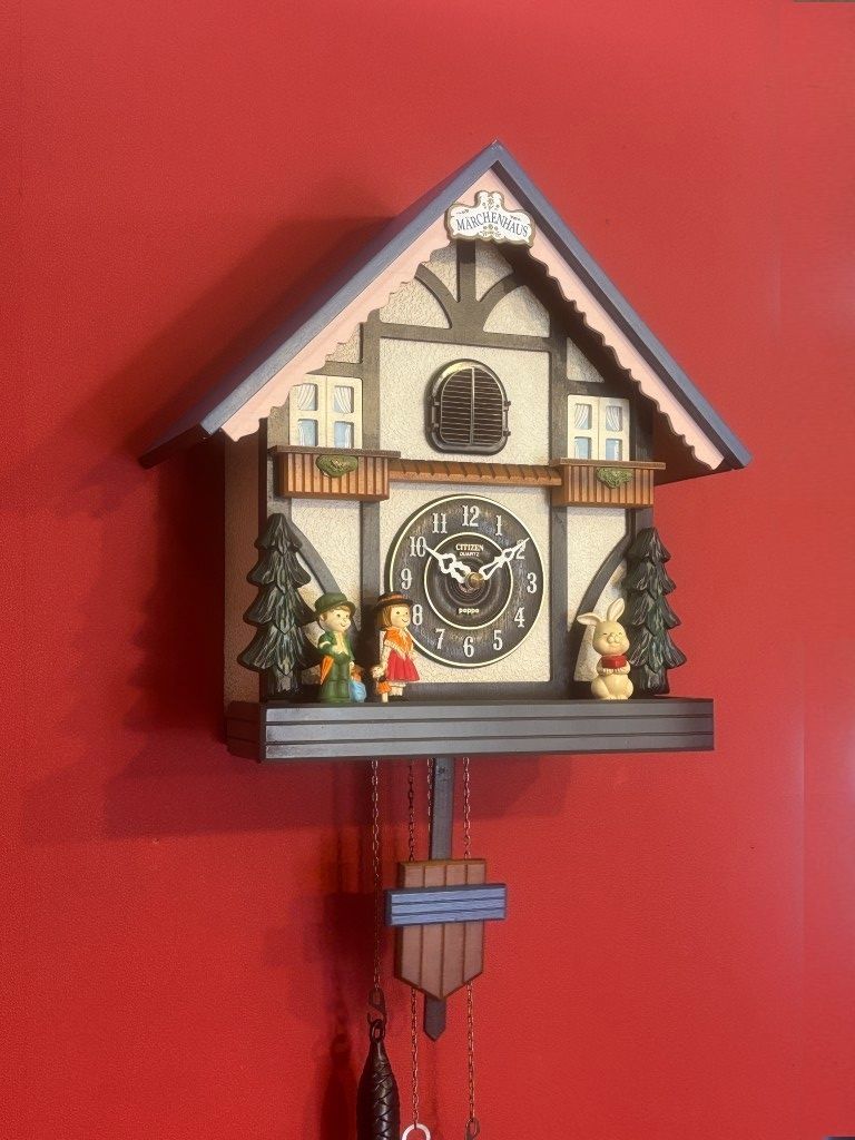 鳩時計 シチズンクオーツメルヘンハウス4MJ744再生稼働品（6ヶ月保証