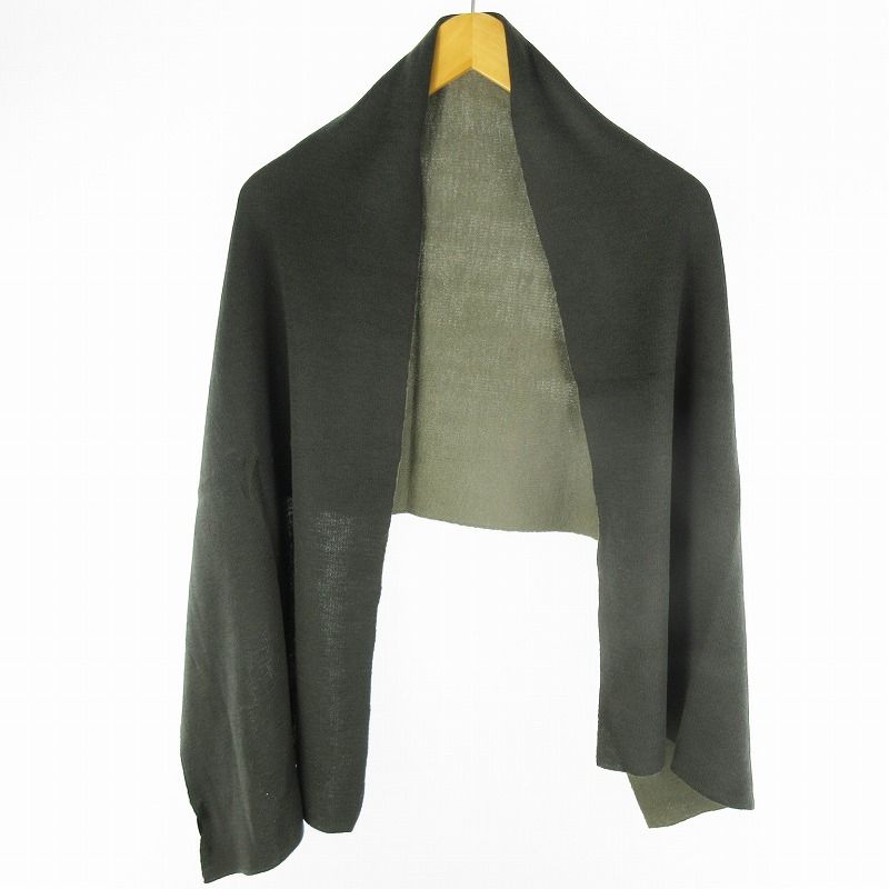 PRADA プラダ マフラー (カーキ) プラダ PRADA マフラー ニット リバーシブル ウール100％ オリーブ