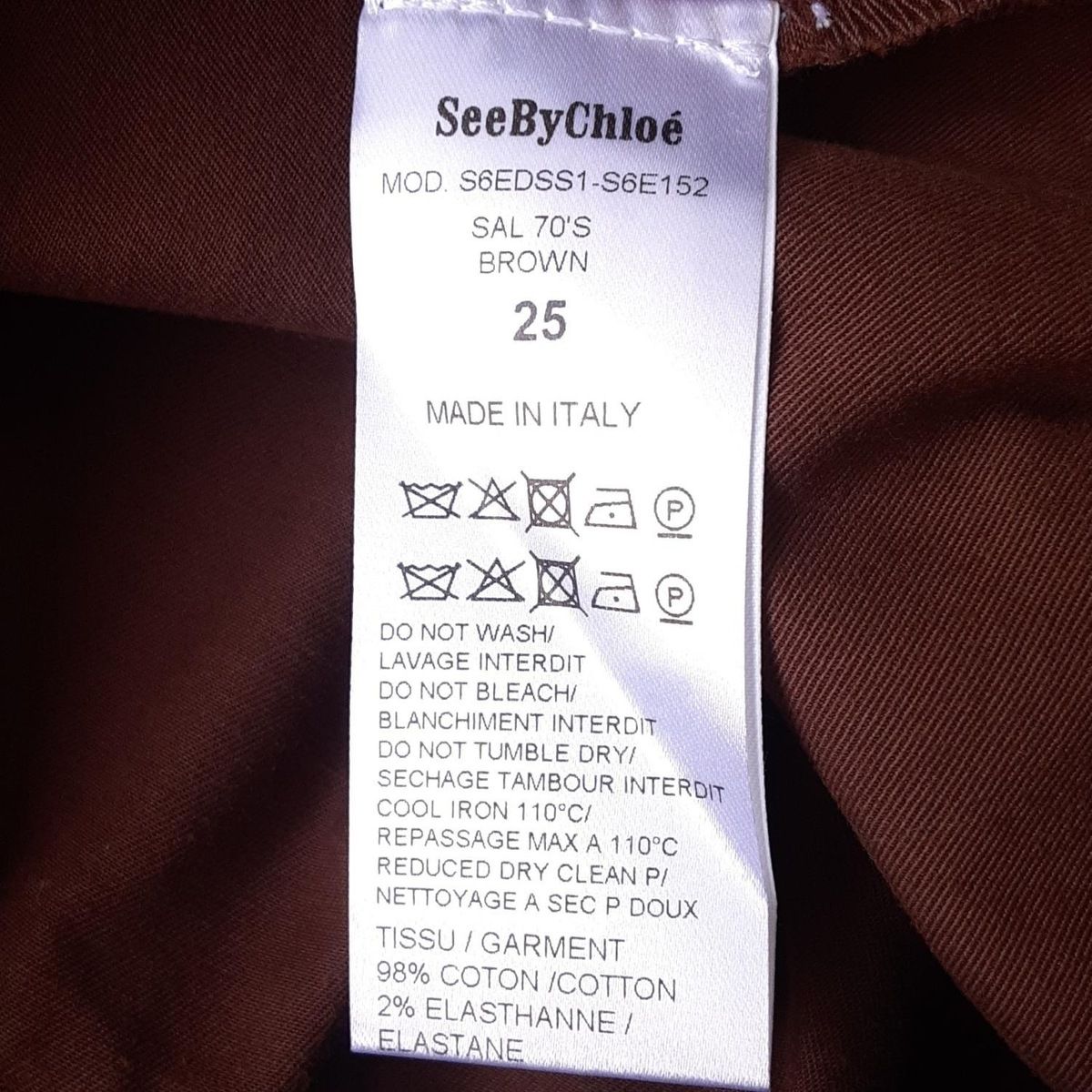 SEE BY CHLOE シーバイクロエ ショートパンツ サイズ25 XS レディース - ブラウン DECORATOM_COM_BR