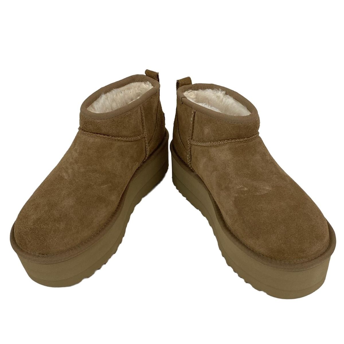 UGG アグ ショートブーツ JAPAN 24 クラシック ウルトラ ミニ プラットフォーム 1135092 ブラウン ムートン