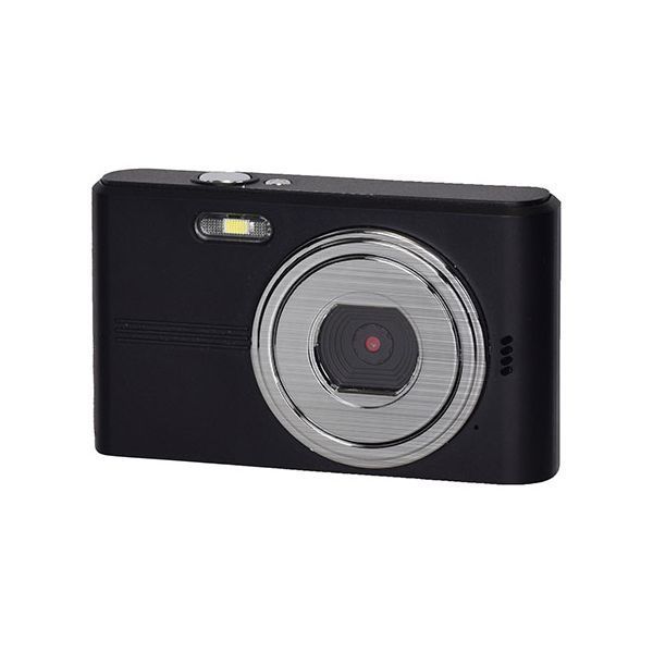 KEIYO コンパクトデジカメ ツートン がかわいい 初めてのデジカメから日常のおてごろ使いに ブラック×シルバー AN-DC 001-BK