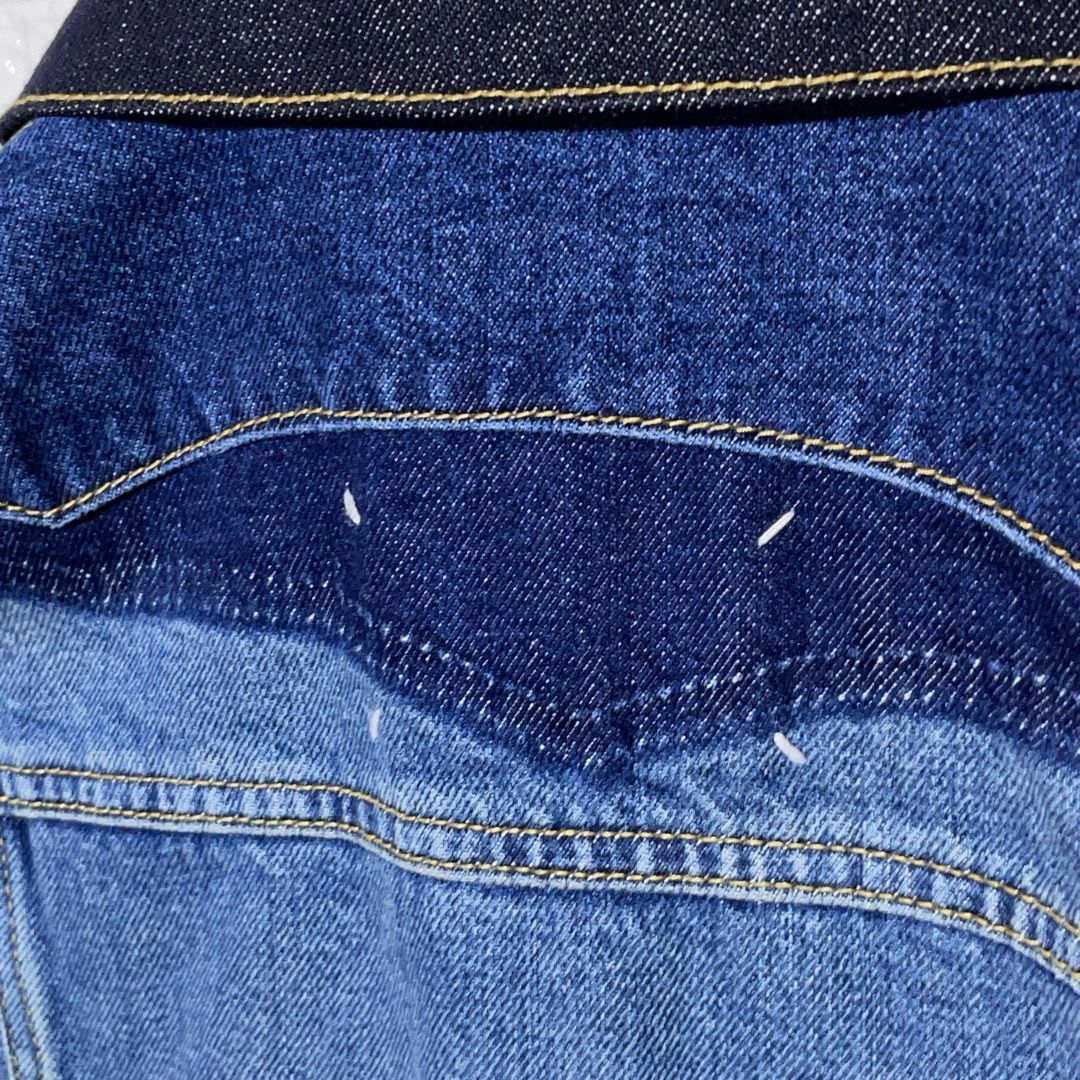 メゾンマルジェラ 22SS 再構築デザイン デニムジャケット 切り替え