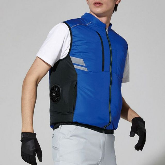 長袖ブルゾン 薄地 ネイビー 5L アイトス 3830-008-5l (64-9028-85) アイトス 長袖サマーブルゾン (春夏用) AZ-960 008 ネイビー&frasl;ベージュ