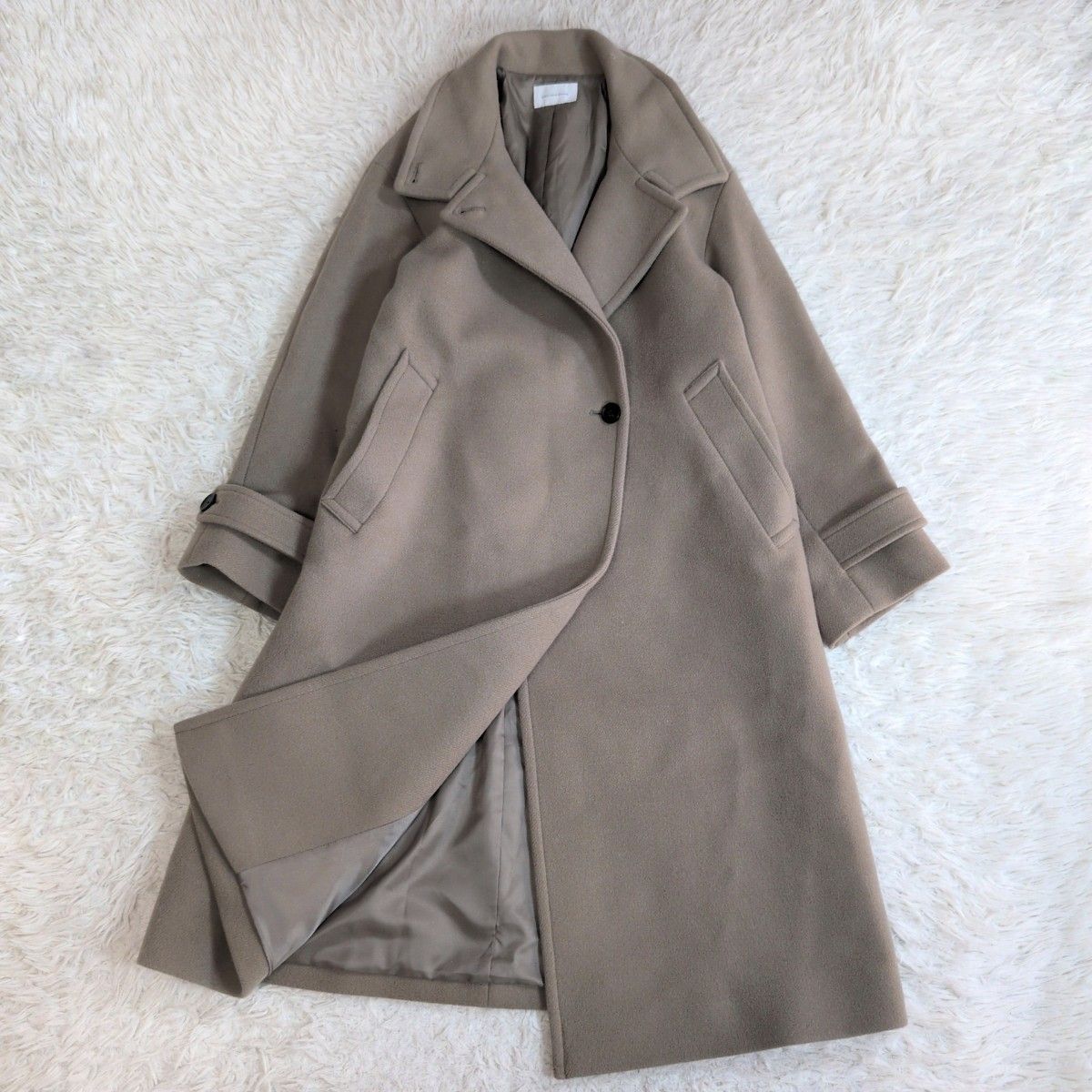 グリーンレーベルリラクシング　ソフトメルトン スタンドカラー コート　モカ 近年モデル✨green label relaxing グリーンレーベル