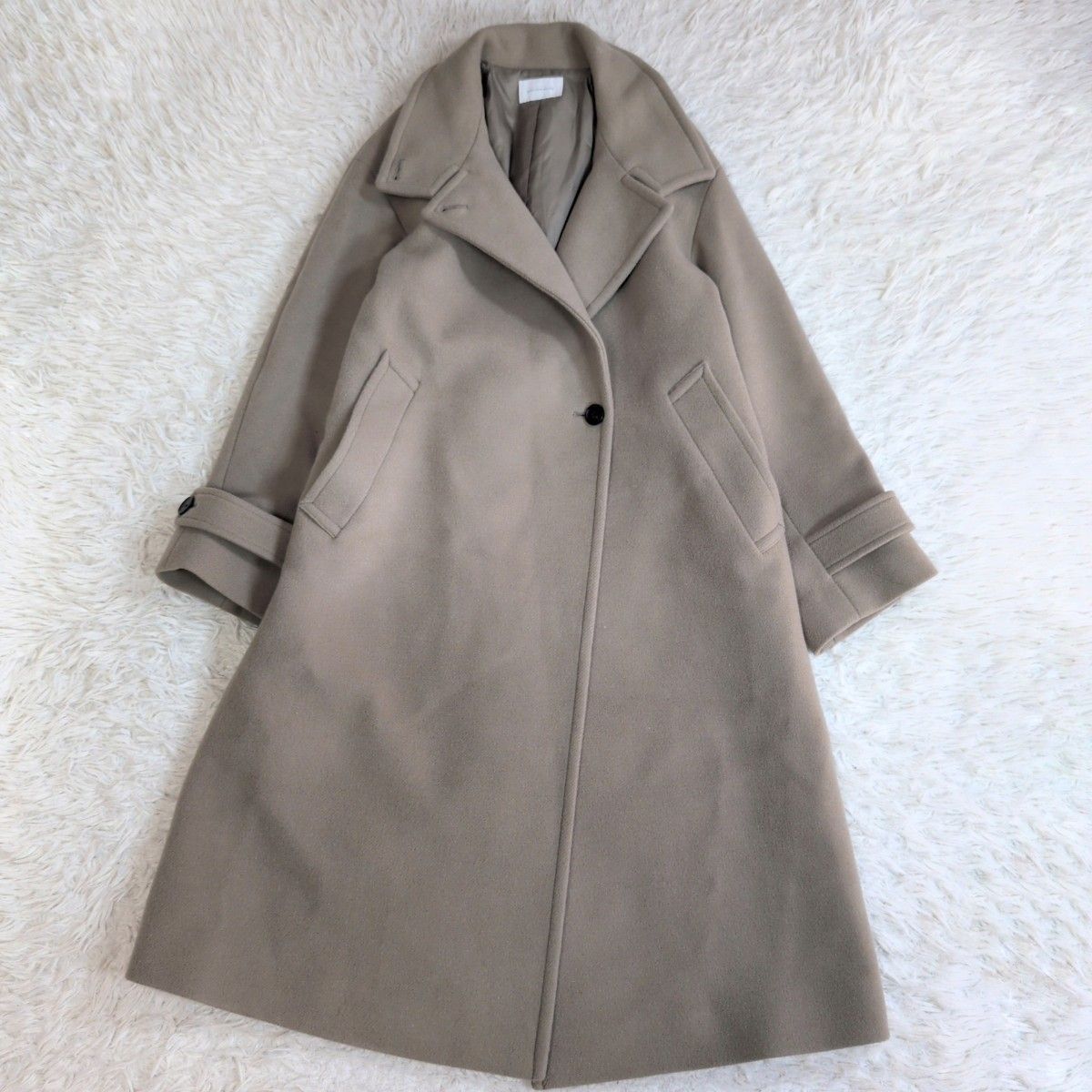 グリーンレーベルリラクシング　ソフトメルトン スタンドカラー コート　モカ 近年モデル✨green label relaxing グリーンレーベル