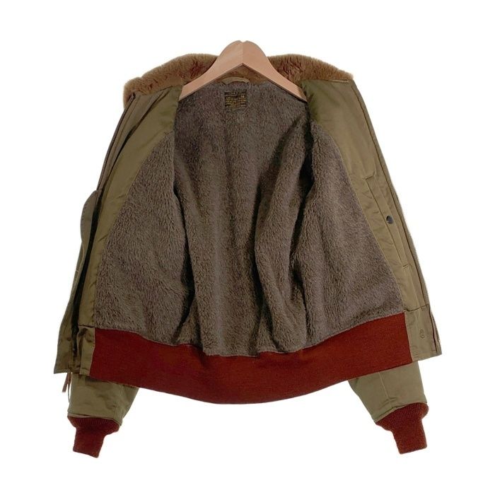 BUZZ RICKSON S バズリクソンズ TYPE B-10 フライトジャケット 赤リブ カーキ BR11134 Size 38