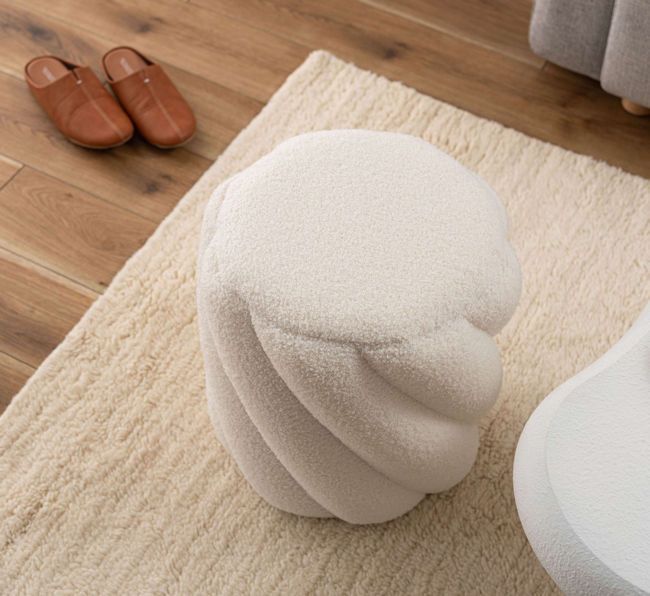 ツイストフォルムデザイン スツール高さ40cm 椅子 オットマン（371） 良い ツイストフォルムデザイン スツール高さ40cm 椅子 オットマン