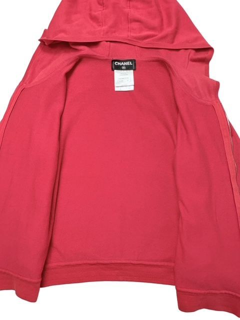 シャネル 13P袖もこもこCCマーク付モチーフジップパーカー CHANEL