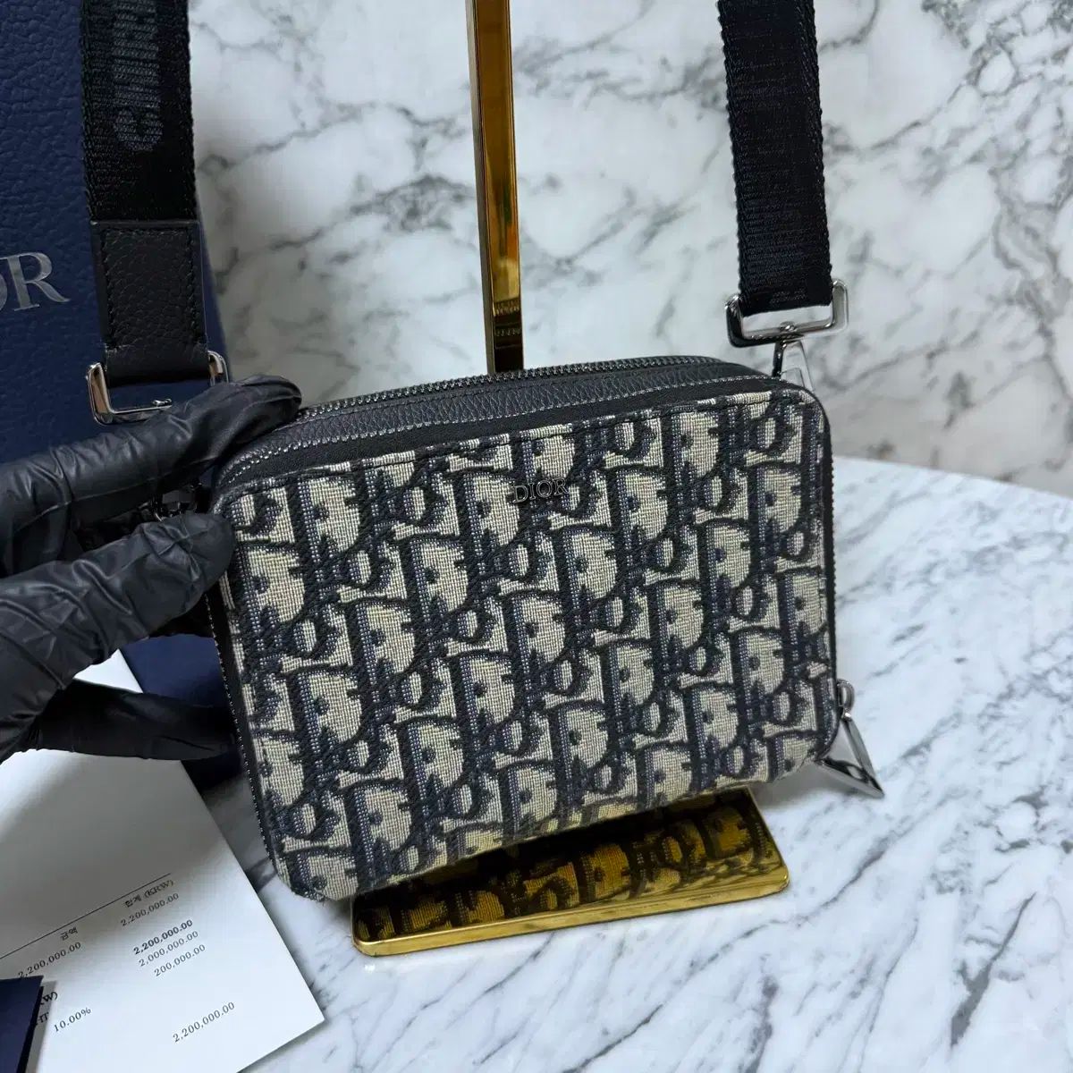 ディオール オブリーク ストラップ ポーチ クロスバック メッセンジャーバッグ