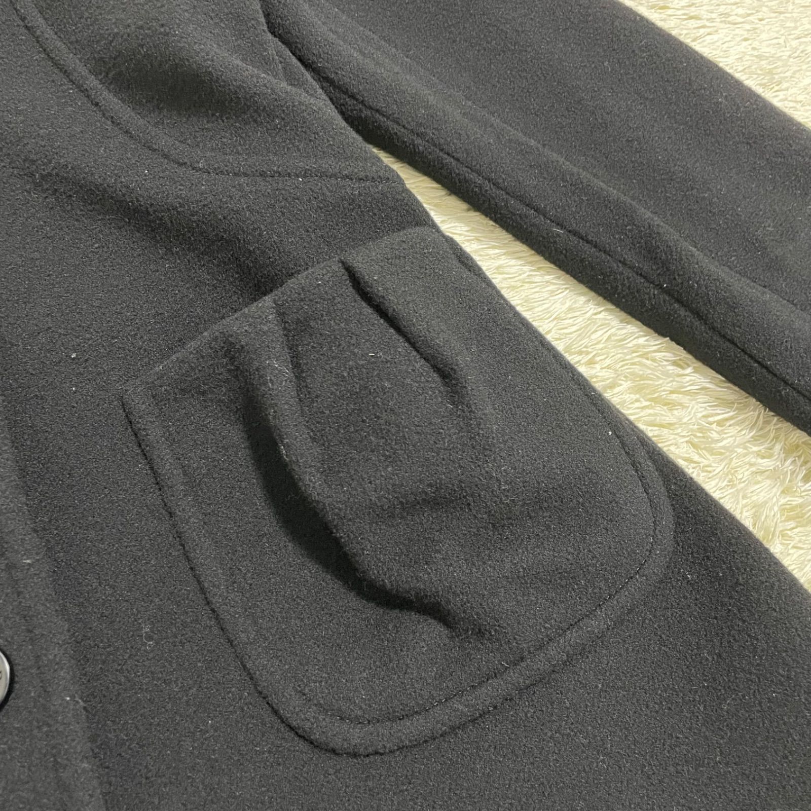 LEONARD レオナール コート シルク ブラック ペイズリー GULLKHAN_COM