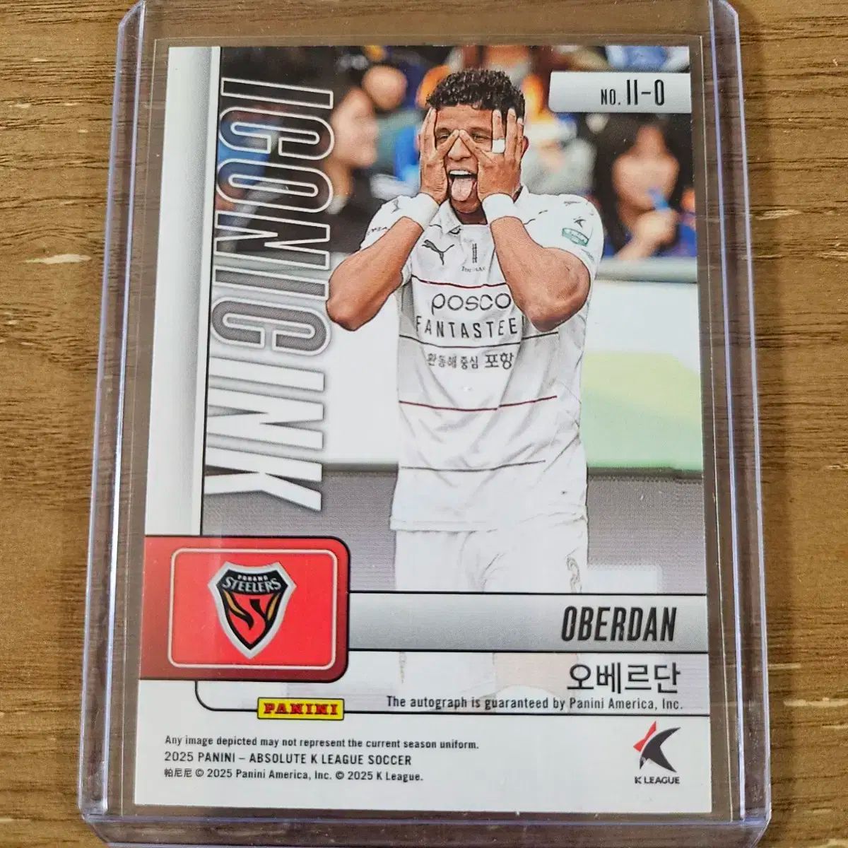 2025 Panini パニーニ アブソリュート Kリーグ オベルダン オート 20 Pohang