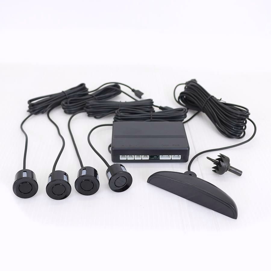 【送料無料】パーキングセンサー バックセンサー 12V ブラック 後付け コーナーセンサー クリアランスソナー 警報 車間センサー