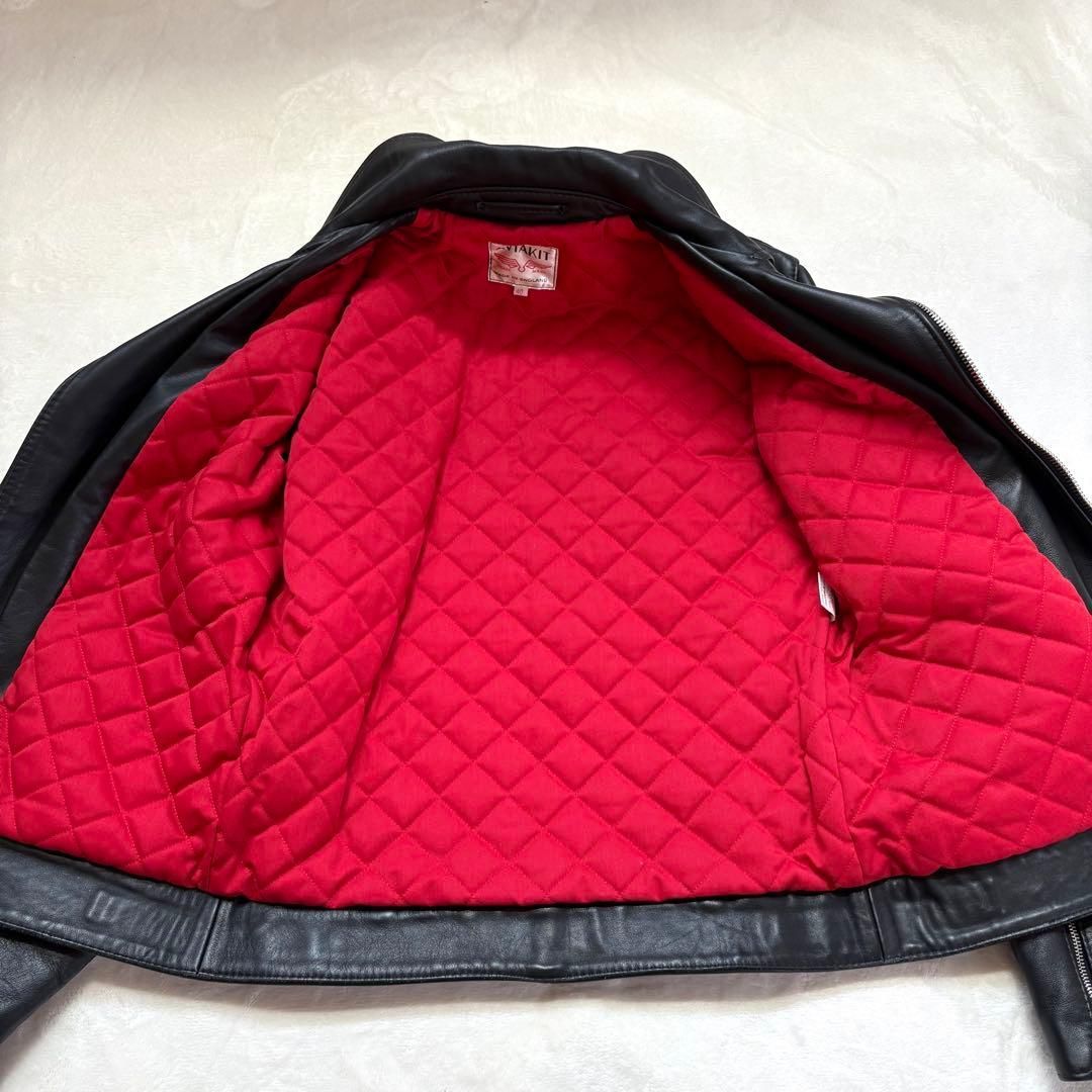 極美 Lewis Leathers サイクロン ダブルライダースレザージャケット