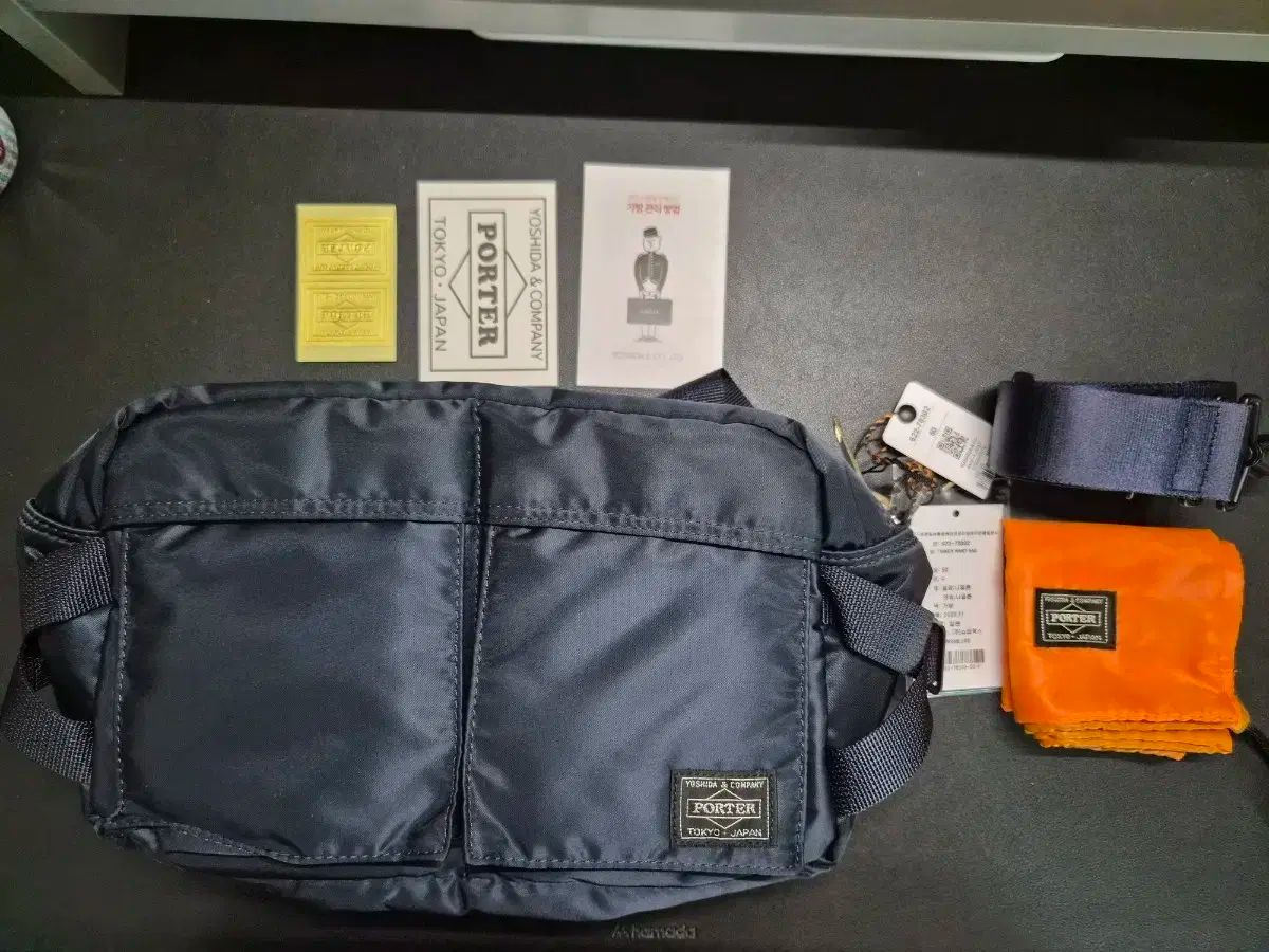 Porter タンカー ウェストバッグ アイアンブルー