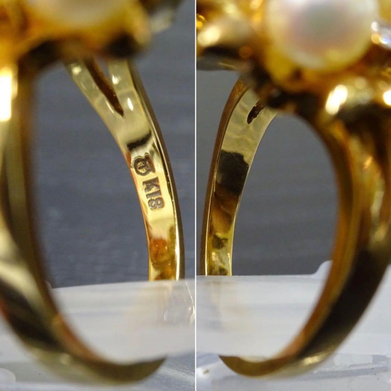 TASAKI 田崎 タサキ 18金 K18 ゴールド GOLD 750 天然あこやパール9石 
