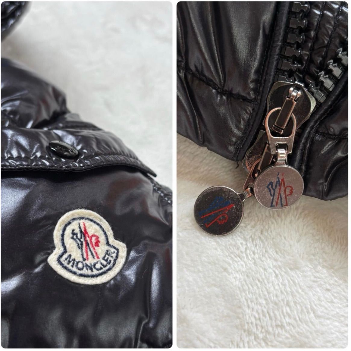 美品 MONCLER MAYA モンクレール マヤ シャイニングブラック 黒 ダウン