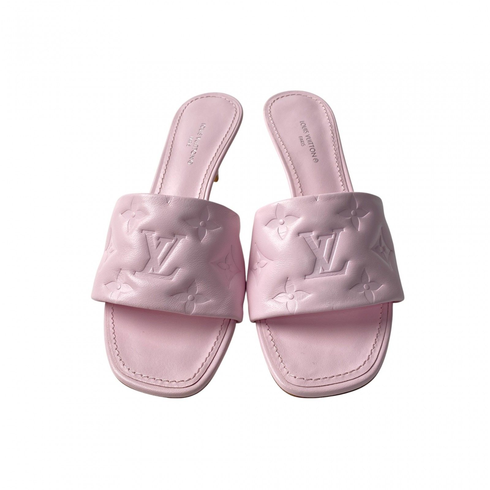 ルイヴィトン LOUIS VUITTON レディース モノグラム ミュール サンダル ピンク 35