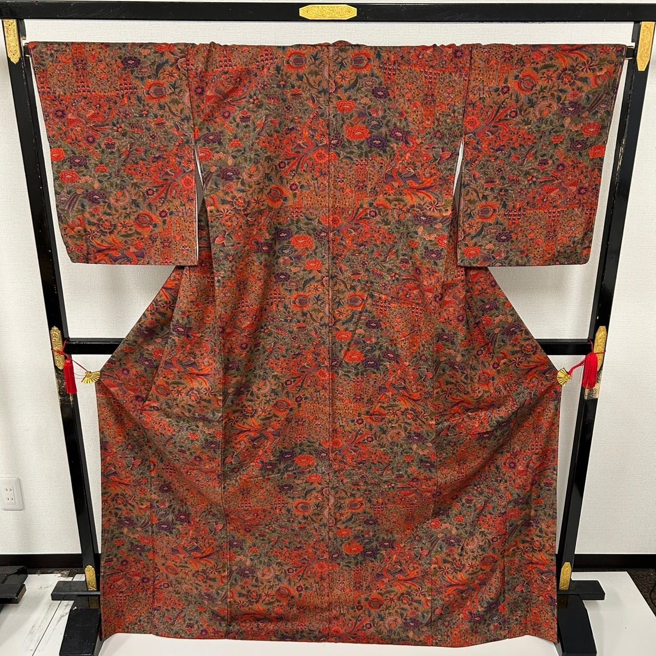 花*）様 着物 生紬 正絹 染めの素敵なデザイン U-8944 花*）様 着物 生紬 正絹 染めの素敵なデザイン U-8944 楽天市場】