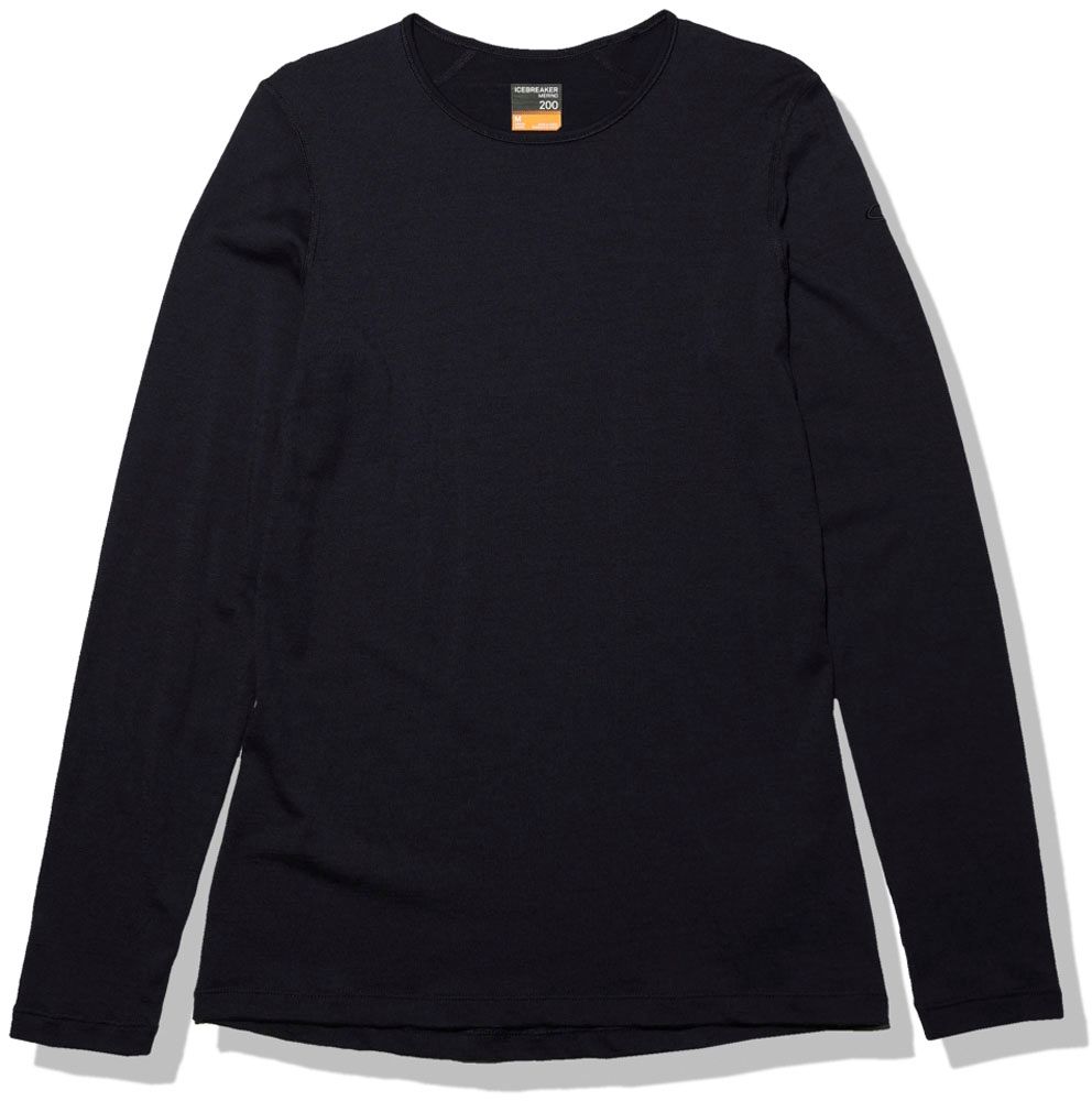 アイスブレーカーicebreaker アウトドア メリノ 200 オアシス ロングスリーブ クルー レディース 長袖 Tシャツ トップス インナー アンダーウェア 保温 シンプル キャンプ ハイキング IXW20250 MI ミッドナイトネイビー