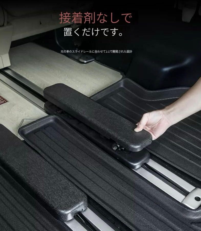 トヨタエルファ3列シートに適用されますスライドレール保護カバートランクウィルファ40系改装部品