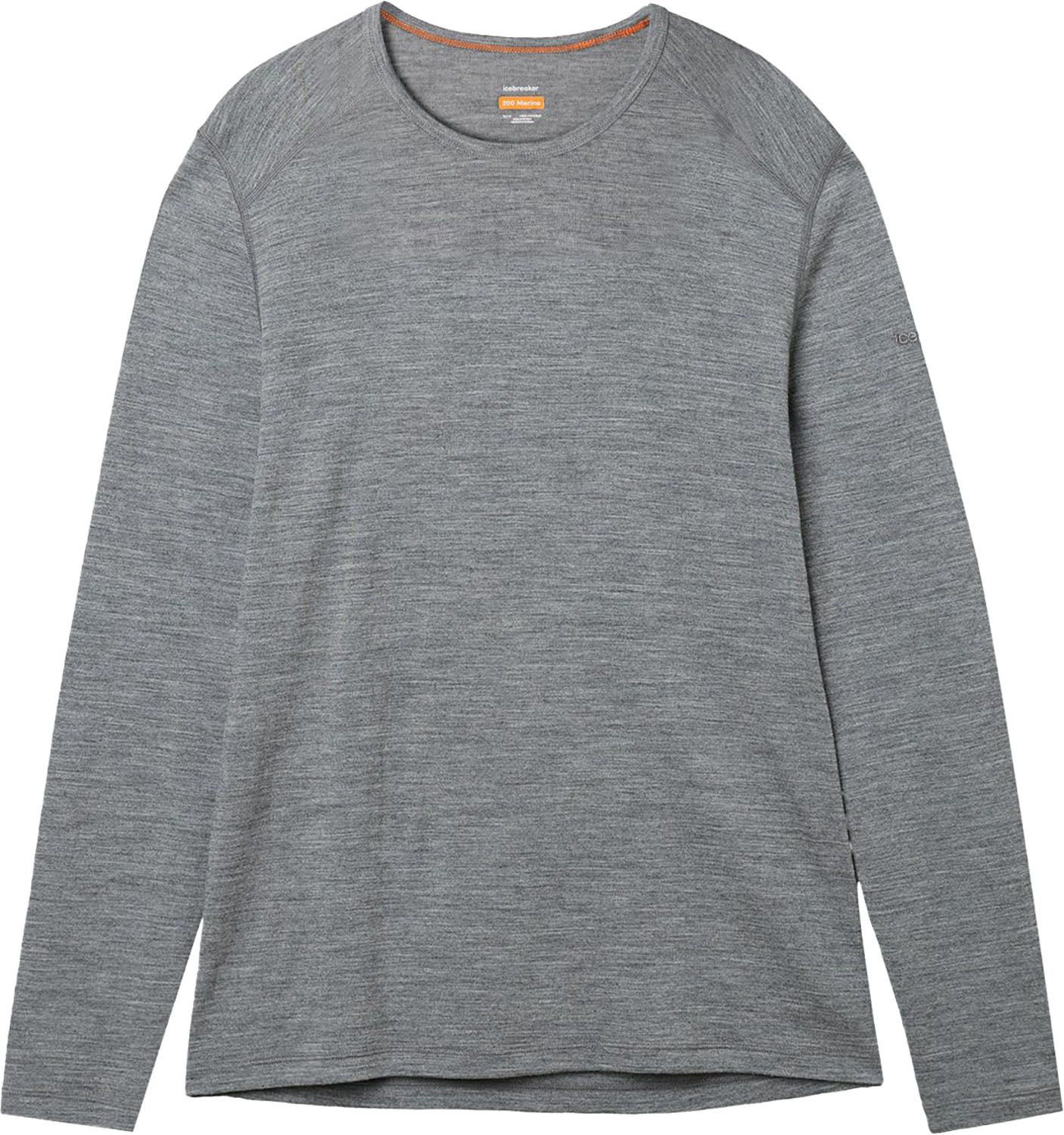 アイスブレーカーicebreaker アウトドア メリノ 200 オアシス ロングスリーブ クルー レディース 長袖 Tシャツ トップス インナー アンダーウェア 保温 シンプル キャンプ ハイキング IXW20250 13 グリッドストーンヘザー