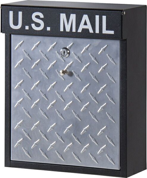 ポスト 洗練 スタイリッシュ デザイン 投函口 幅26 cm 高さ3 カギ 取り出す 心配 蓋 ロック 解除 開く 縦型 安心