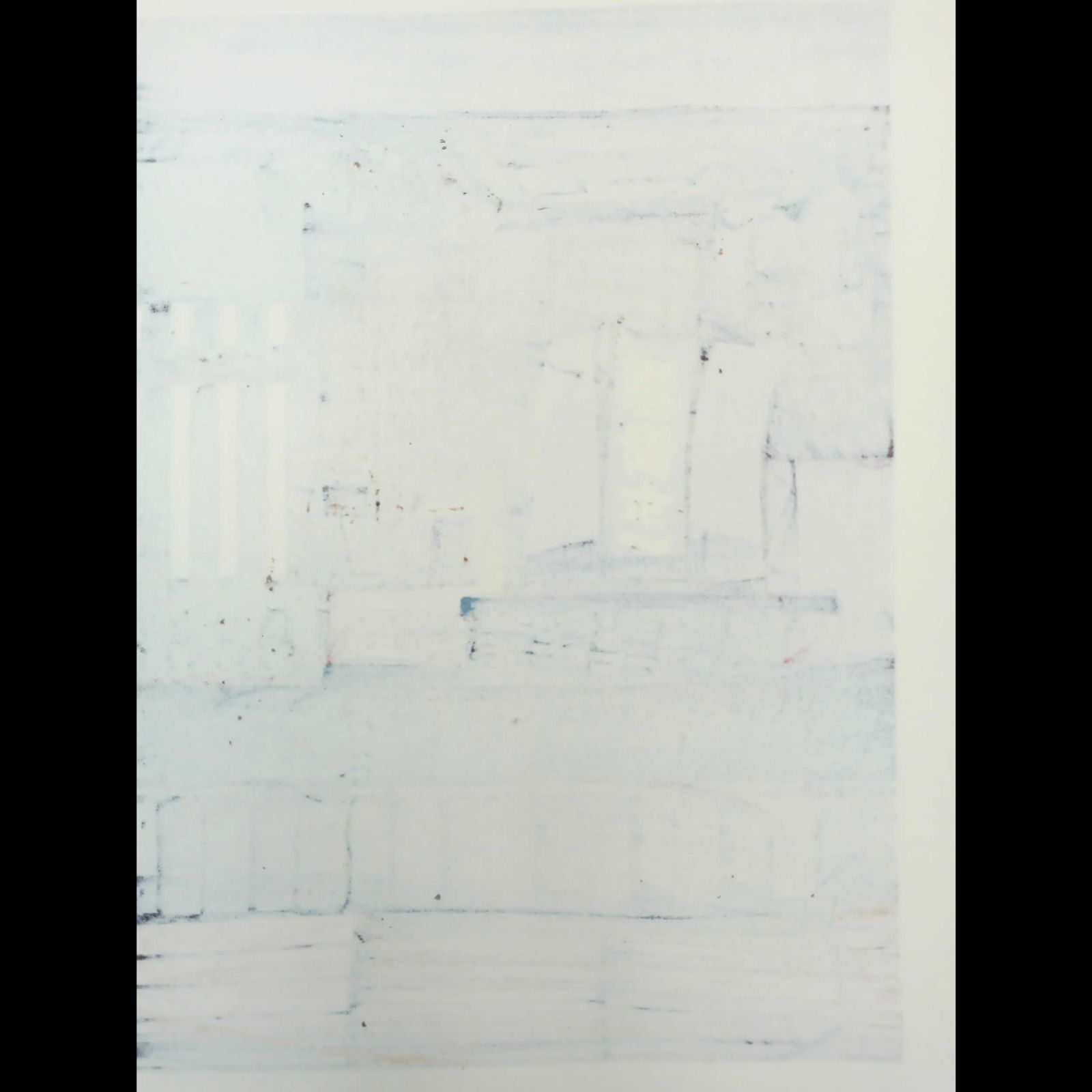 真作]創作版画 西嶋勝之先生木版画「如月」サインあり 無限定 ☆送料