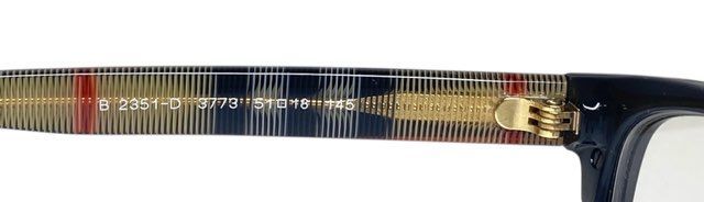 未使用 バーバリー 眼鏡 メガネフレーム BE2351 ブラック 黒 チェック