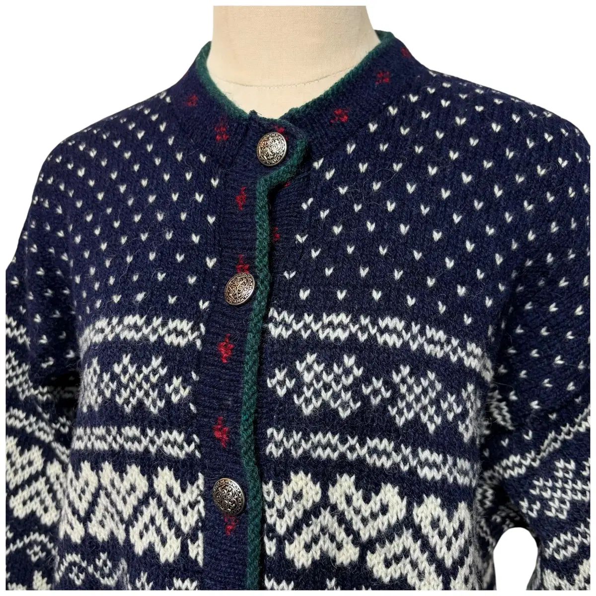 3668 エルエルビーン 80s ノルディック 雪の花 ネイビー ショップ