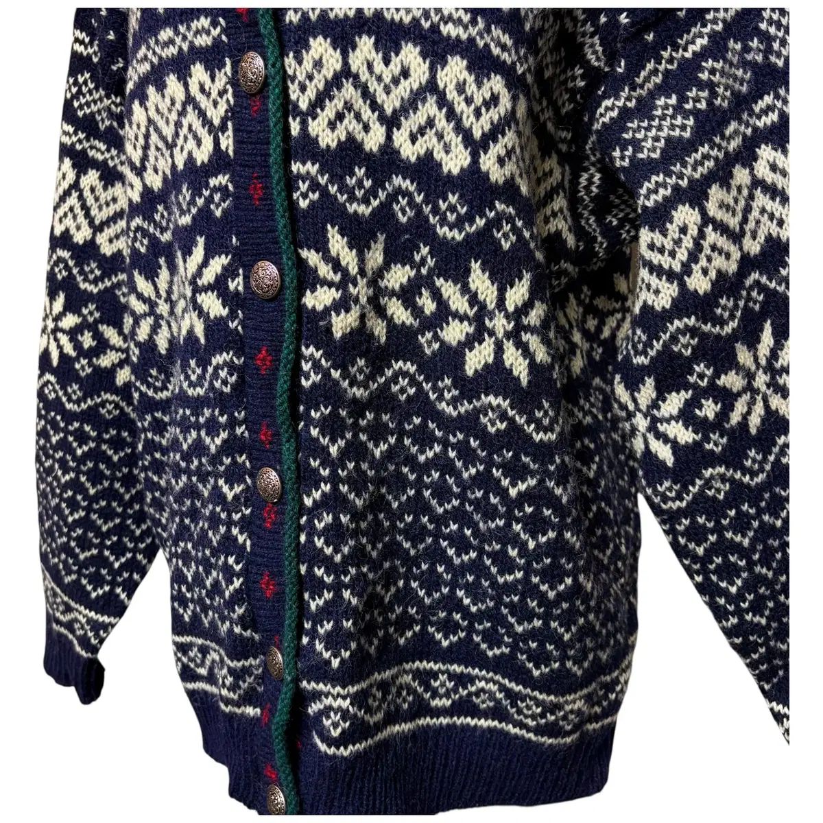 3668 エルエルビーン 80s ノルディック 雪の花 ネイビー ショップ