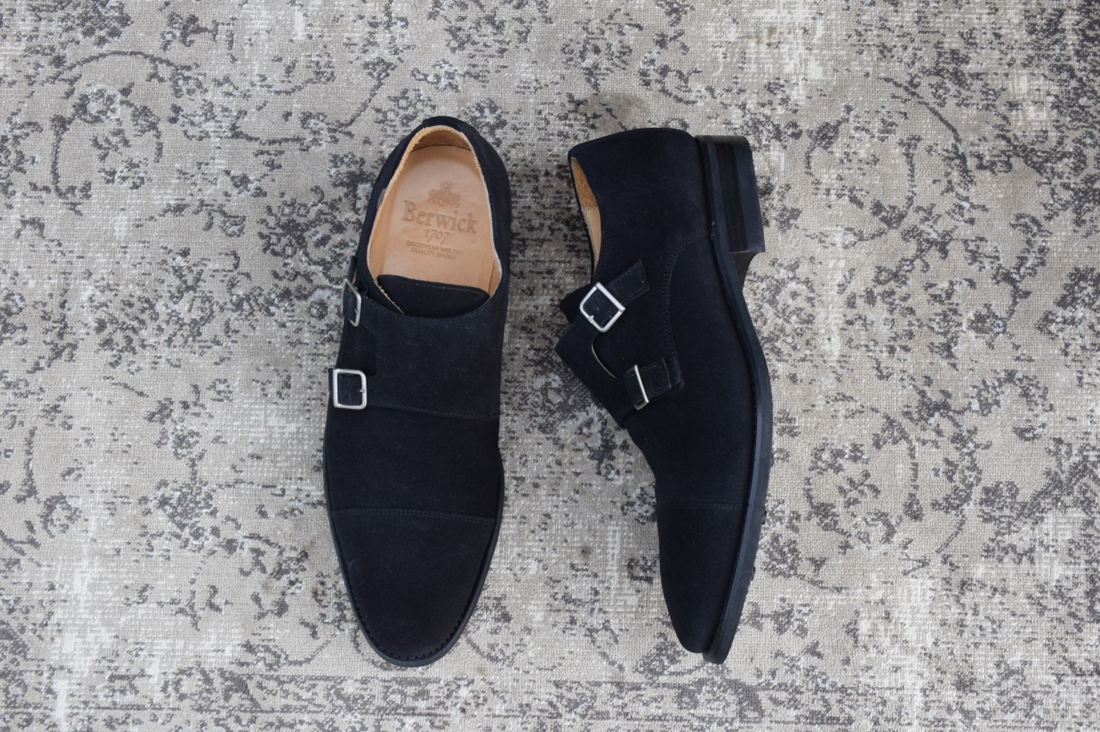 美品】Berwick バーウィック 1168 Double Monk Strap ダブルモンク