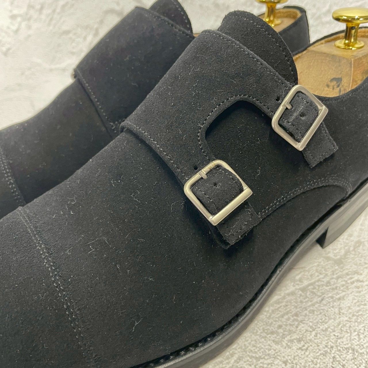 美品】Berwick バーウィック 1168 Double Monk Strap ダブルモンク