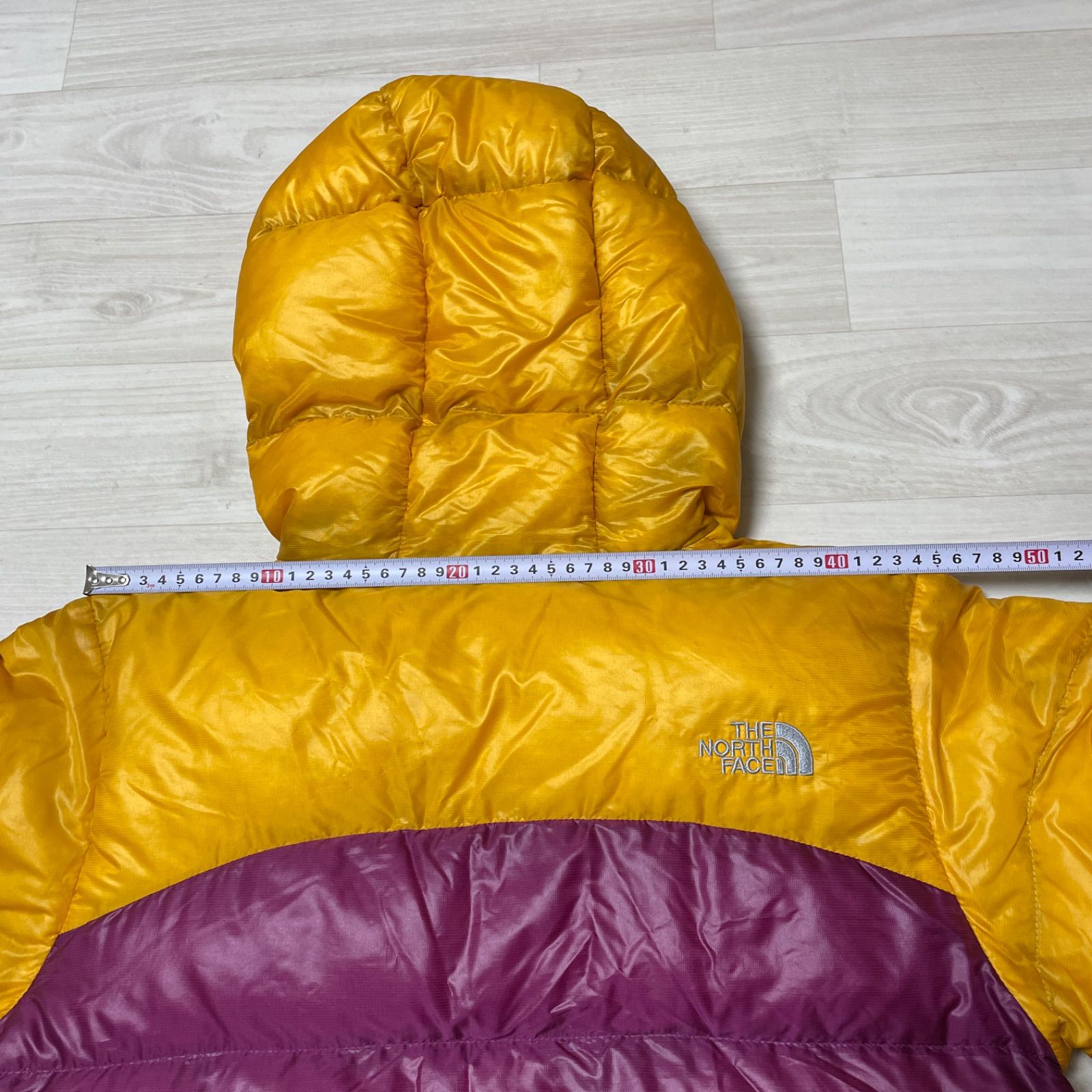 訳あり THE NORTH FACE ザノースフェイス ダウンジャケット M イエロー 