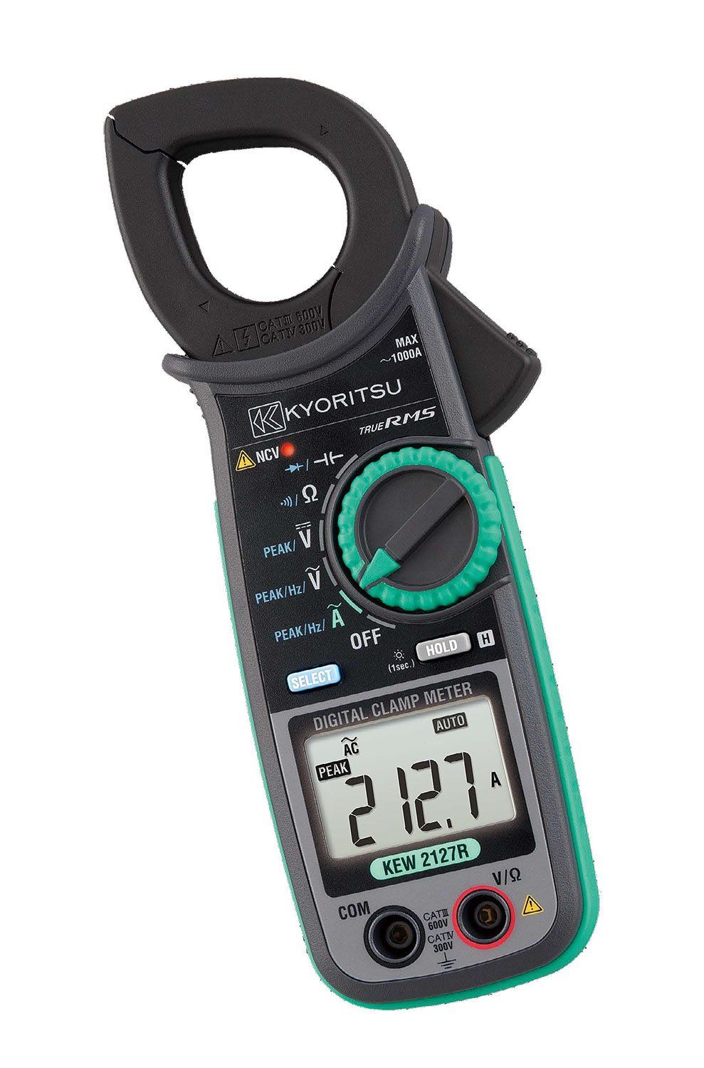 新品 共立電気計器 (KYORITSU) 交流電流測定用クランプメータ 真の実効値 AC1000A KEW 2127R