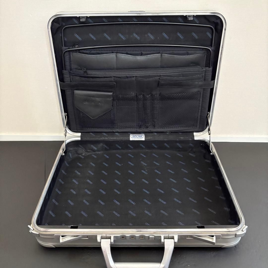 希少 青ロゴ RIMOWA リモワ アタッシュケース 2way ダイヤルロック