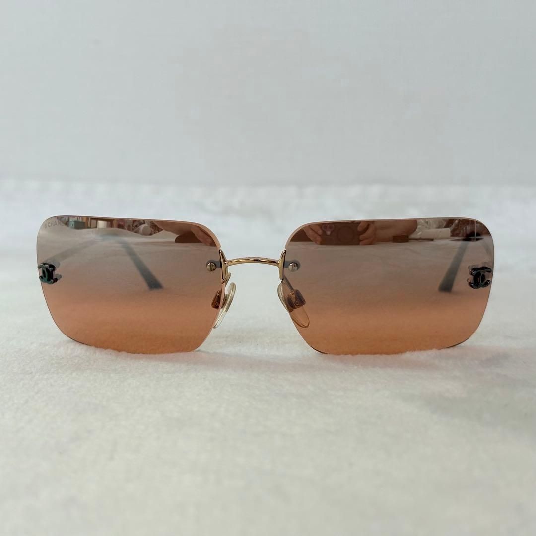 美品 CHANEL シャネル リムレス ココマーク サングラス - メルカリ