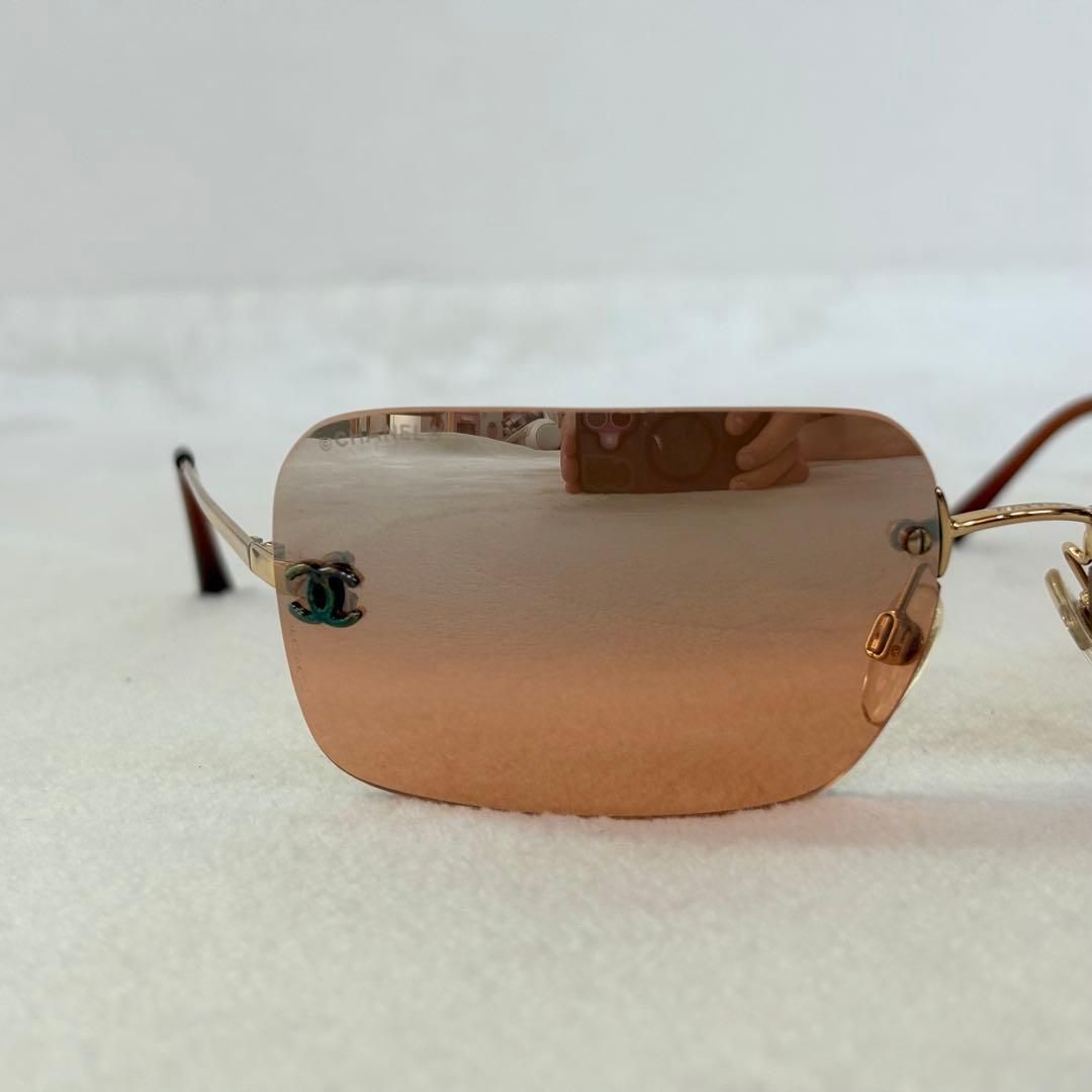 美品 CHANEL シャネル リムレス ココマーク サングラス - メルカリ