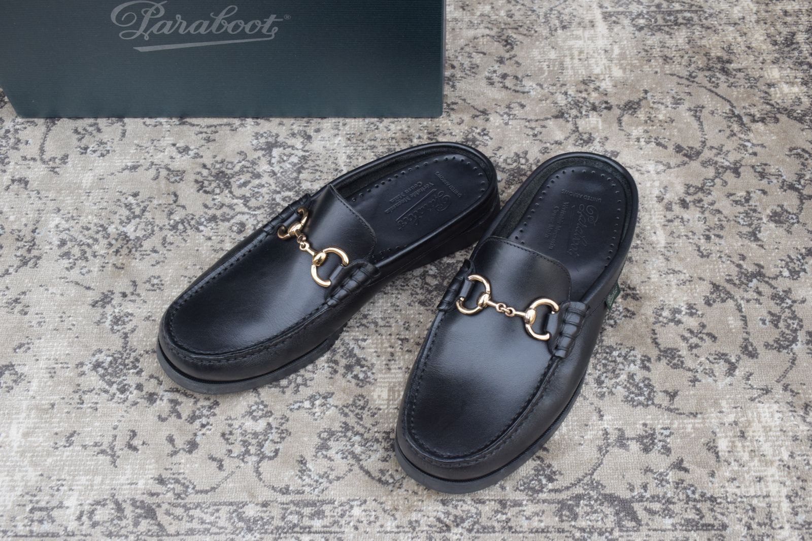 Paraboot パラブーツ BAHAMAS MORS バハマ モールス ビットローファー スリッパ 黒 ブラック UK 6 5 25 cm W 3401