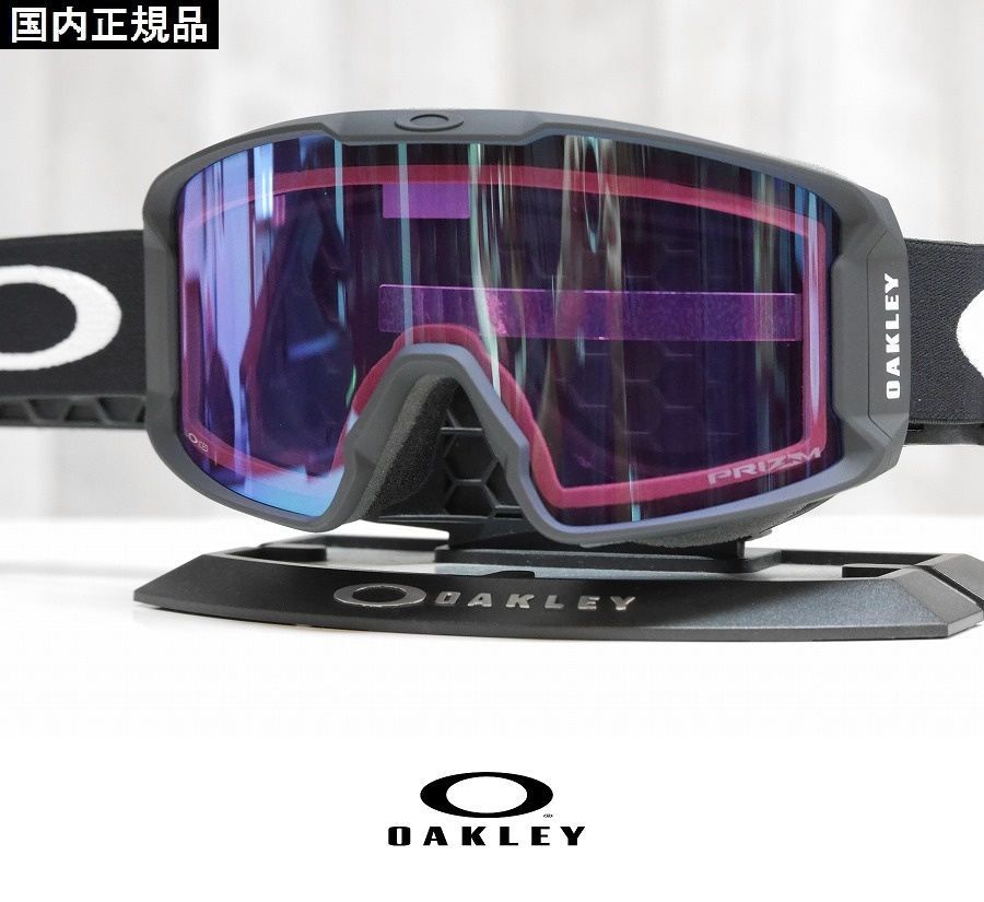【美品・使用1回】OAKLEY Line Miner プリズムレンズ ブラック OAKLEY オークリー スノーボード ゴーグル ユニセックス プリズム