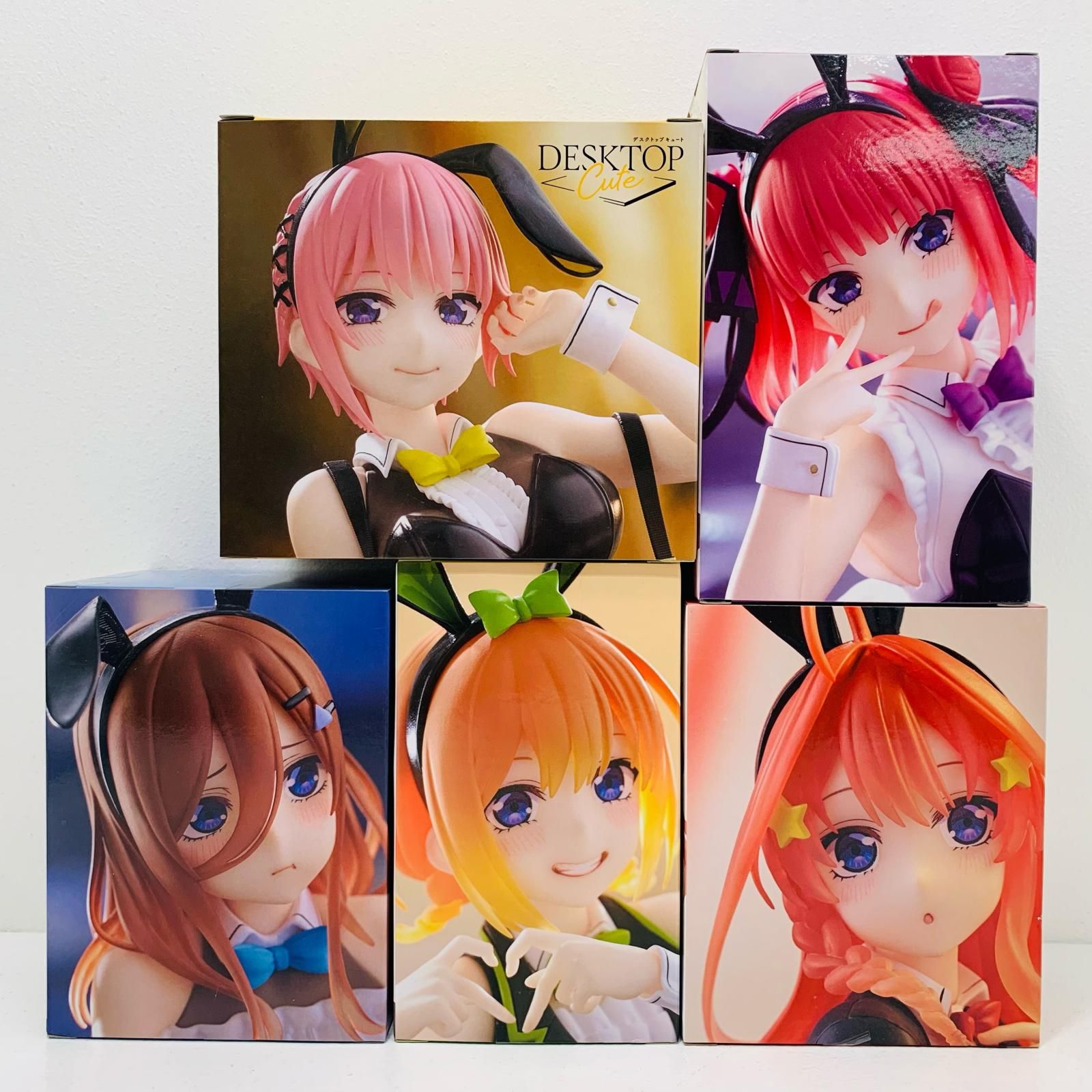 飾磨店】 中古 DesktopCute～バニーver.～フィギュア 5体セット「五等