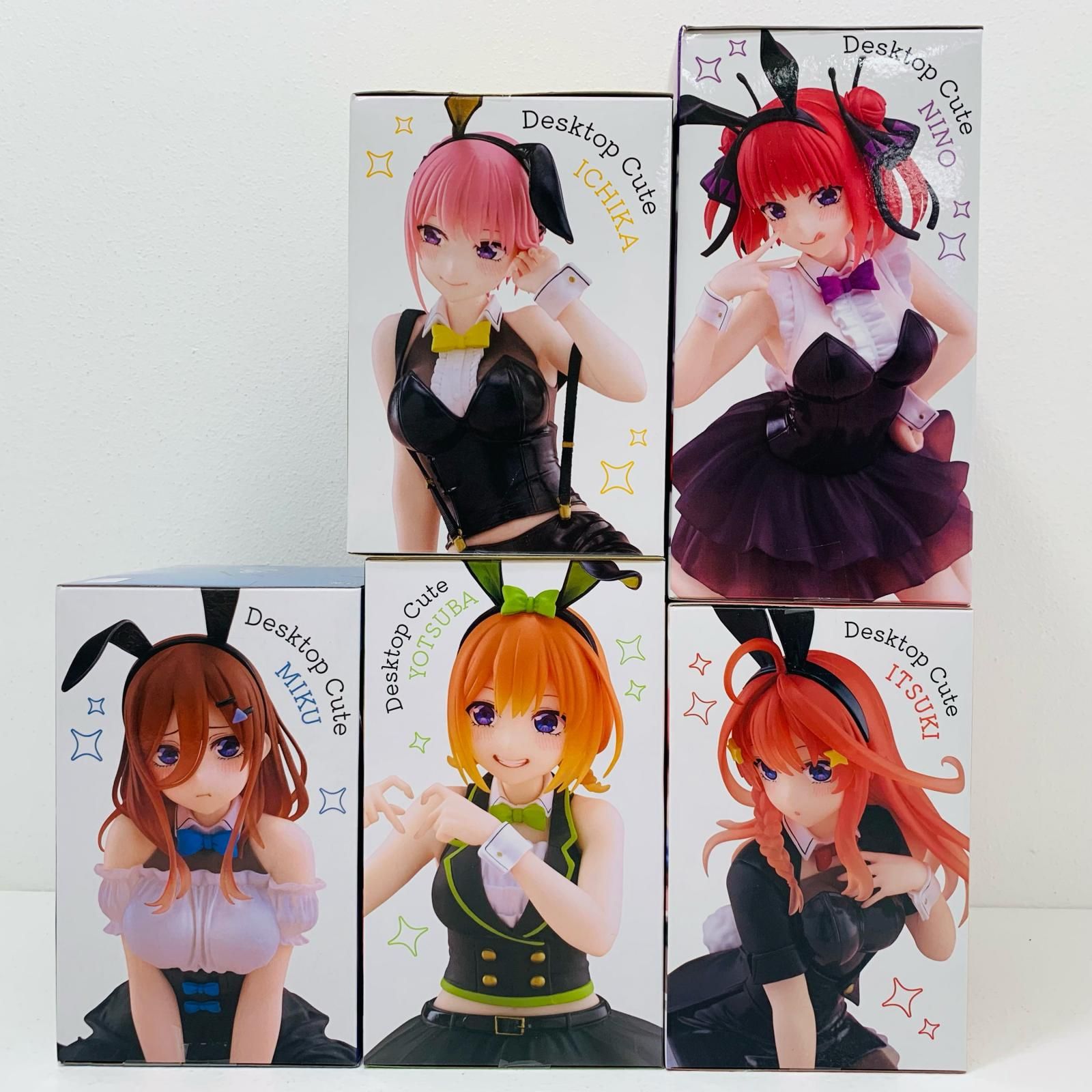 飾磨店】 中古 DesktopCute～バニーver.～フィギュア 5体セット「五等