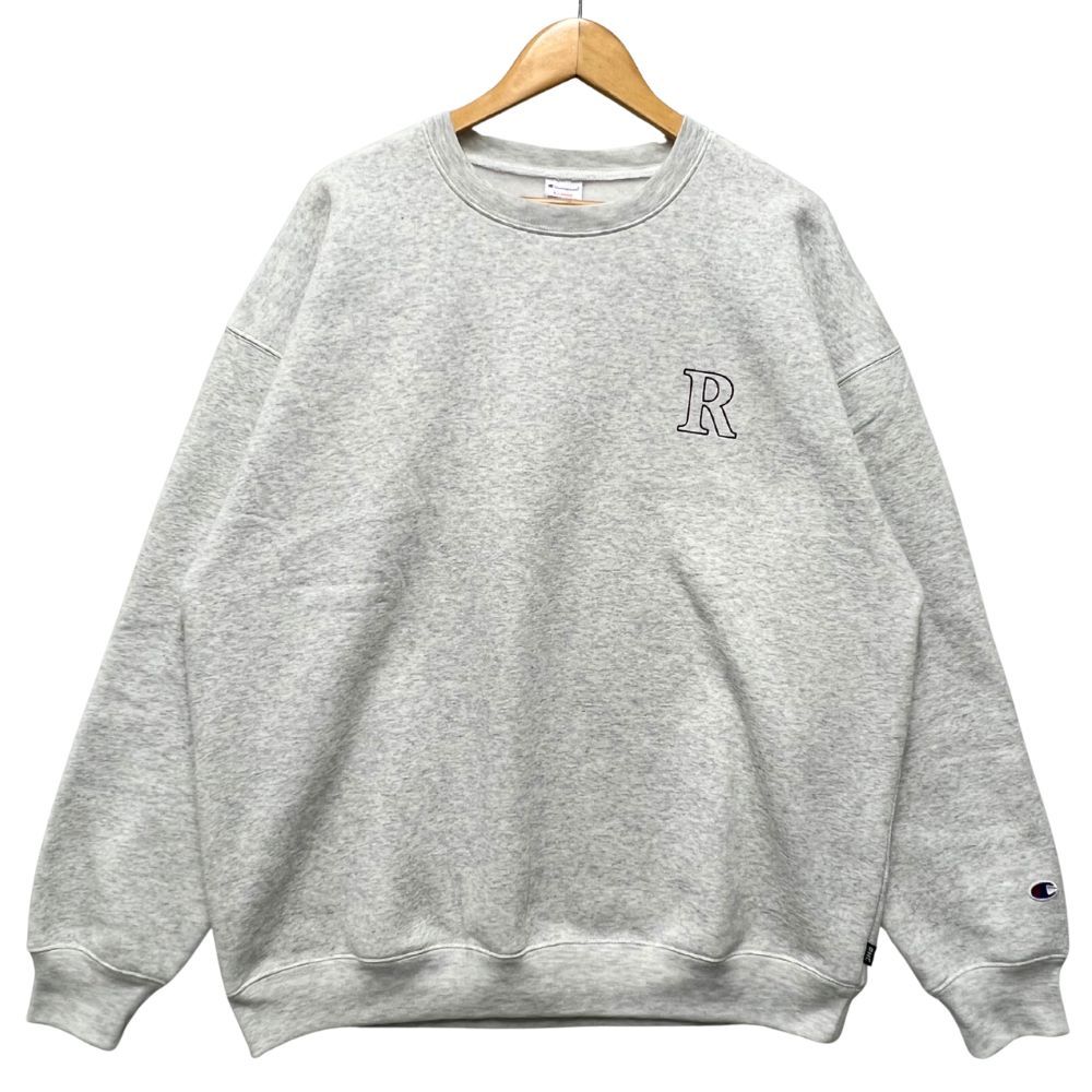 RON HERMAN ロンハーマン × Champion チャンピオン Rロゴ スウェット グレー サイズXL 正規品 / 52260 RON HERMAN ロンハーマン × Champion チャンピオン Rロゴ スウェット