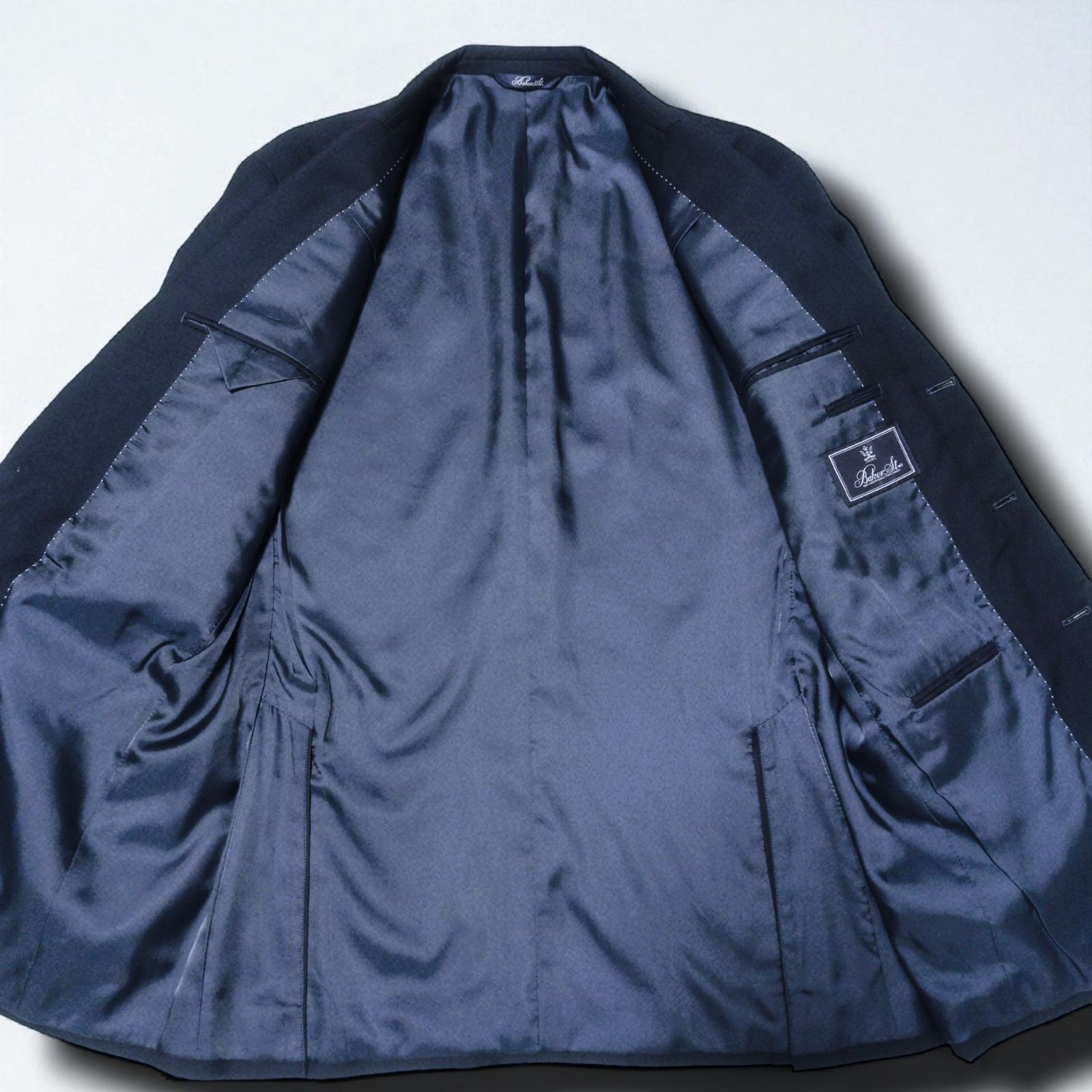 紺ブレ/L相当】Baker St. ベイカーストリート テーラードジャケット 紺