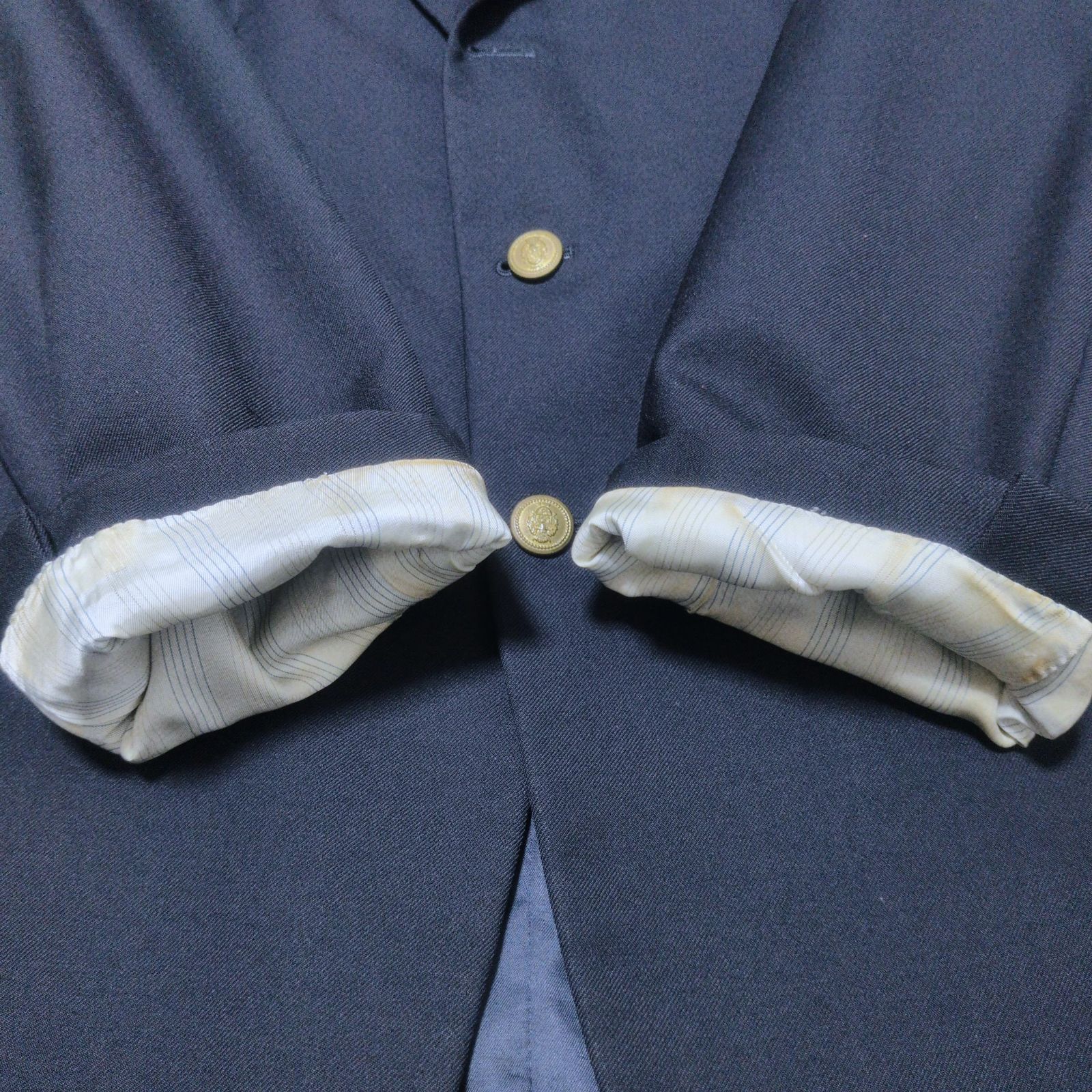 紺ブレ/L相当】Baker St. ベイカーストリート テーラードジャケット 紺