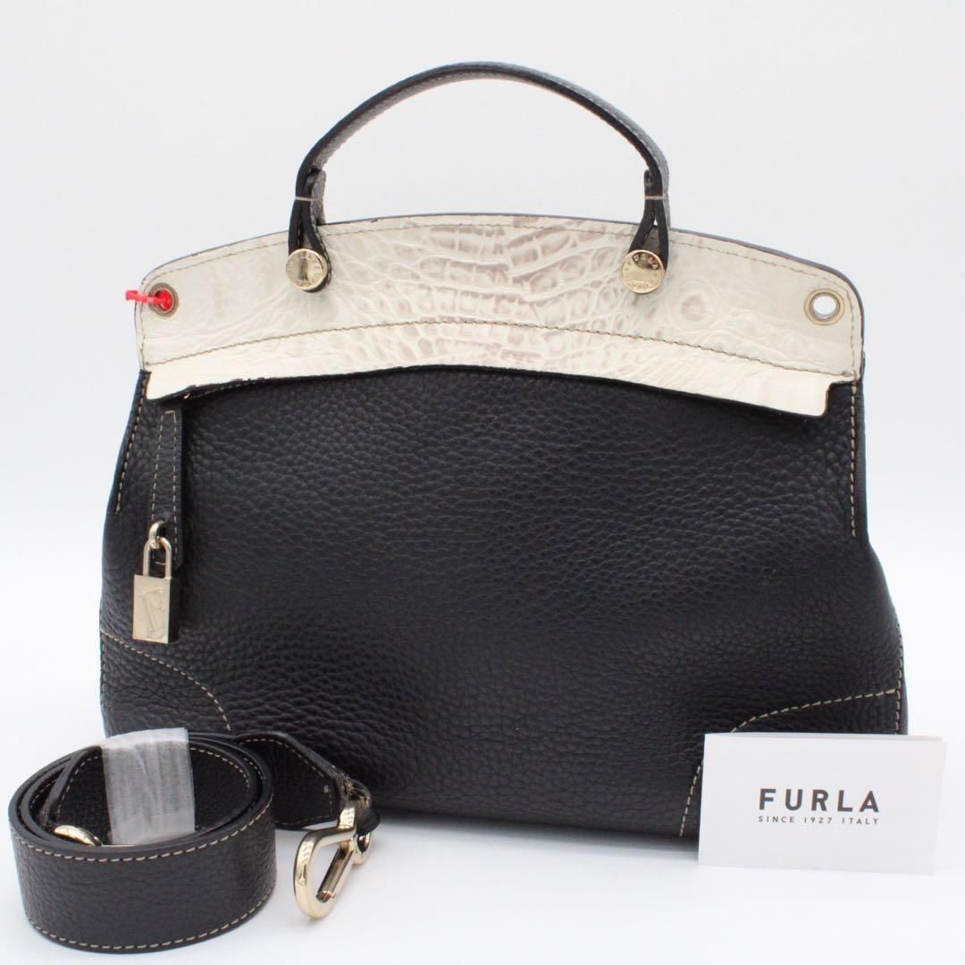 FURLA パイパールクス ハンドバッグ セミショルダーバッグ