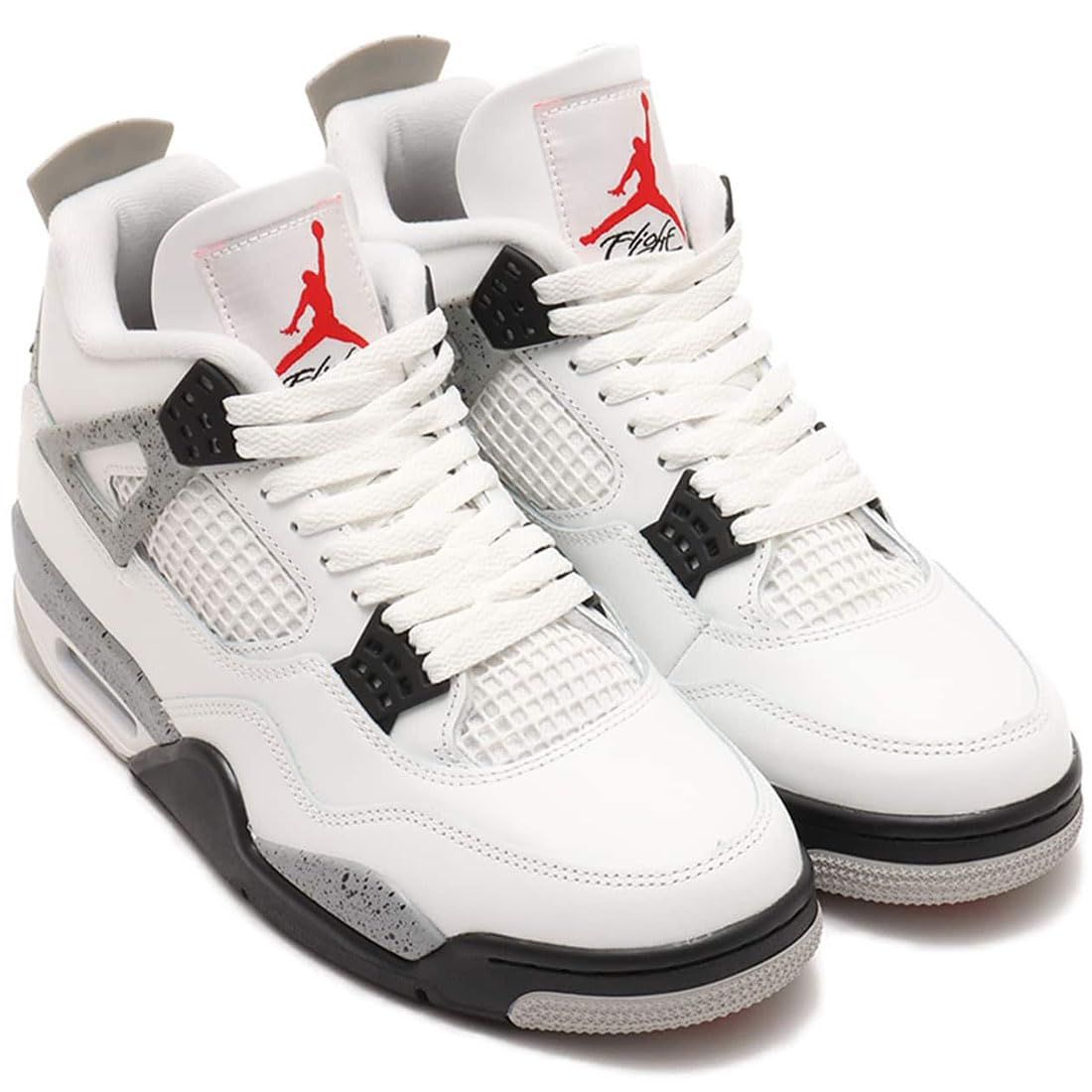 ナイキ エア ジョーダン 4 レトロ AIR JORDAN 4 RETRO サミットホワイト ファイアレッド ブラック FV5029-100 25.0cm 25.0 cm