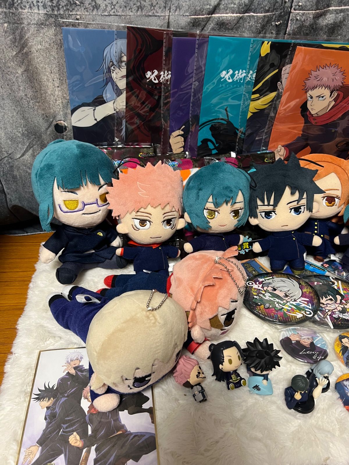 呪術廻戦 グッズ まとめ売り ぬいぐるみ クリアファイル フィギュア 缶