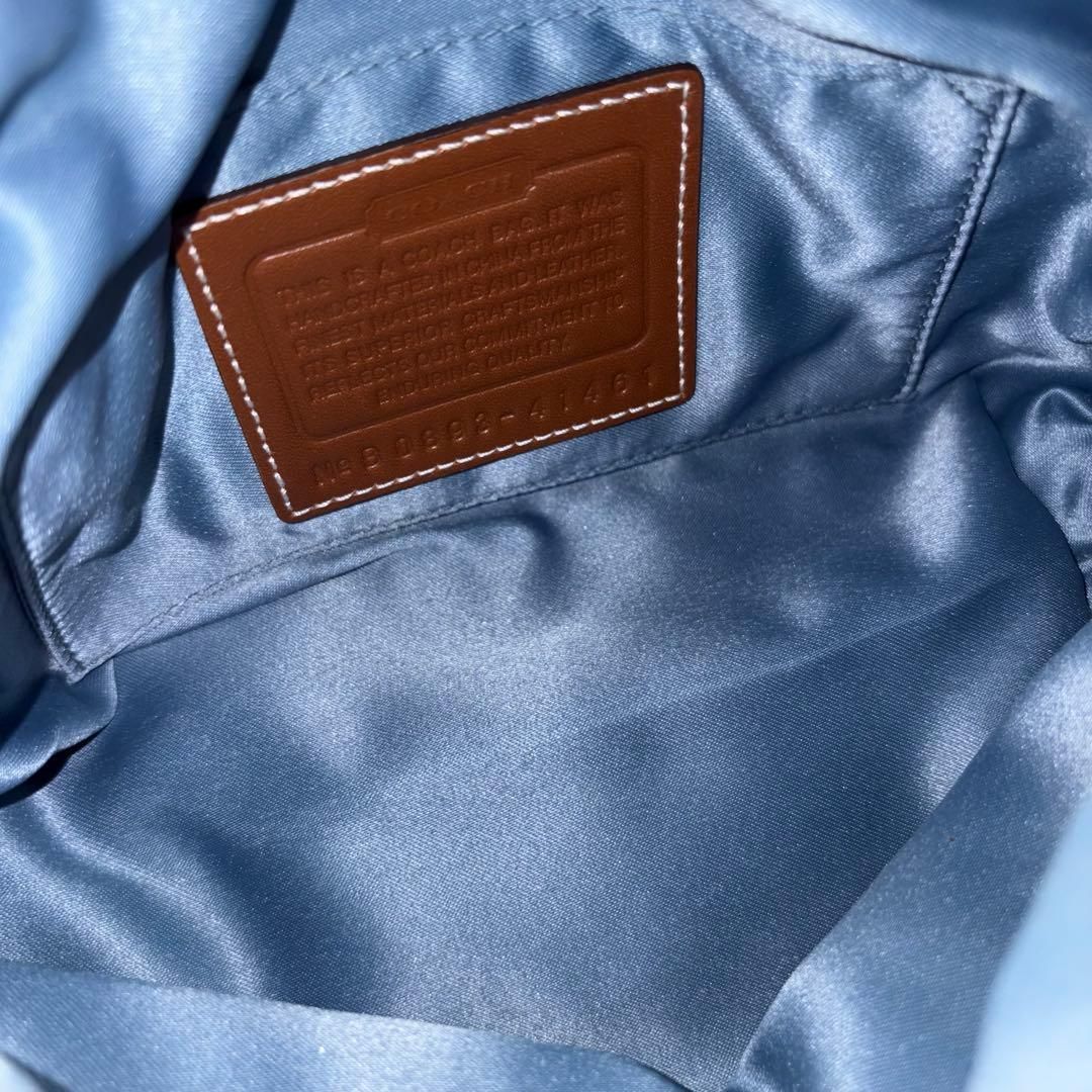 バッグ Coach Patchwork Denim Accessory Pouch 美品 Coach Denim Patchwork Accessory Pouch - メルカリ