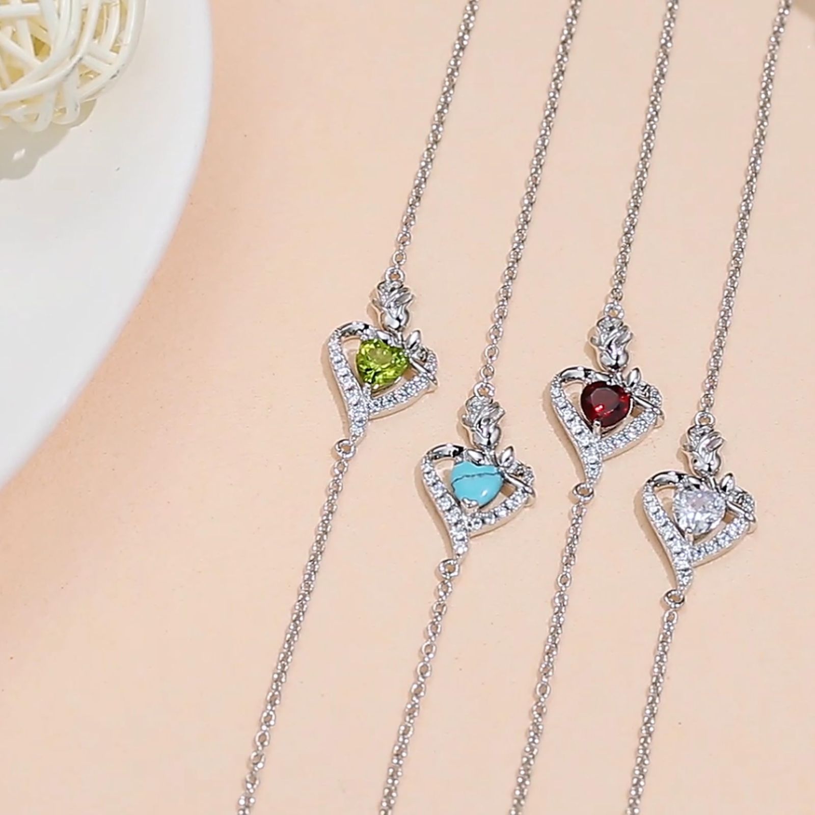  新商品 ギフト お返し ジュエリー ホワイトデー シルバー プラチナメッキ モチーフ 薔薇 パワーストーン 12ヵ月 プレゼント 誕生石 レディース ラッピング用品付き ブレスレット ブレスレット アクセサリー